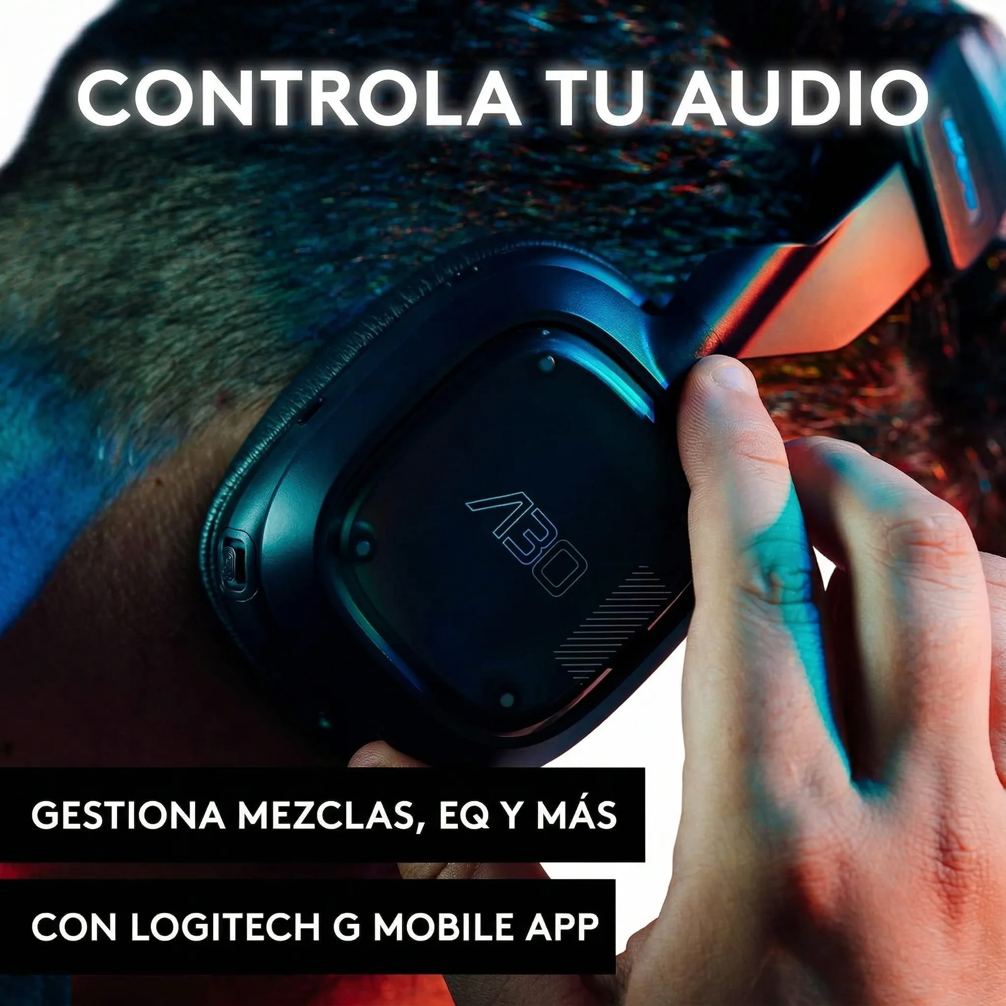 Imagen 5 de Audífonos Gamer Inalámbrico Logitech Astro  A30 Lightspeed 2.4GHz PS Navy Blue