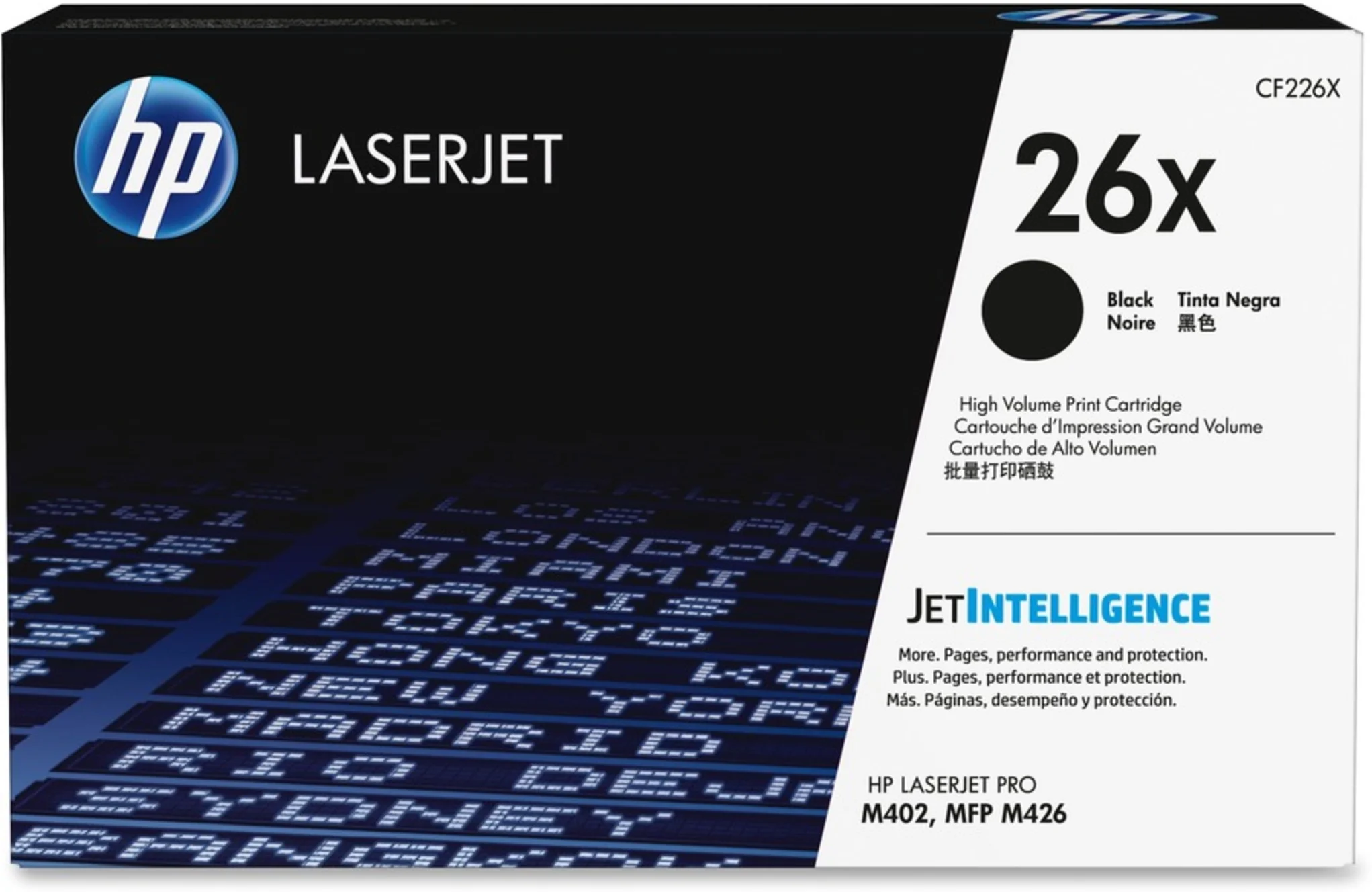 Imagen 0 de Toner HP 26x Negro Alto Rendimiento para LaserJet Pro M402/MFP M426 9000 Páginas