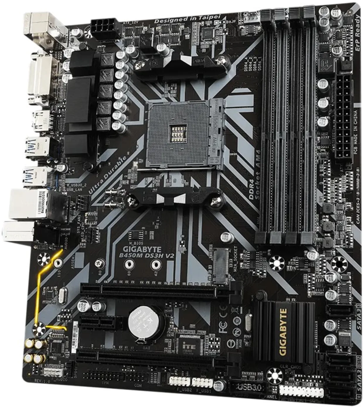 Imagen 3 de Gigabyte B450M-DS3H-V2 Micro ATX AM4 4 x DDR4