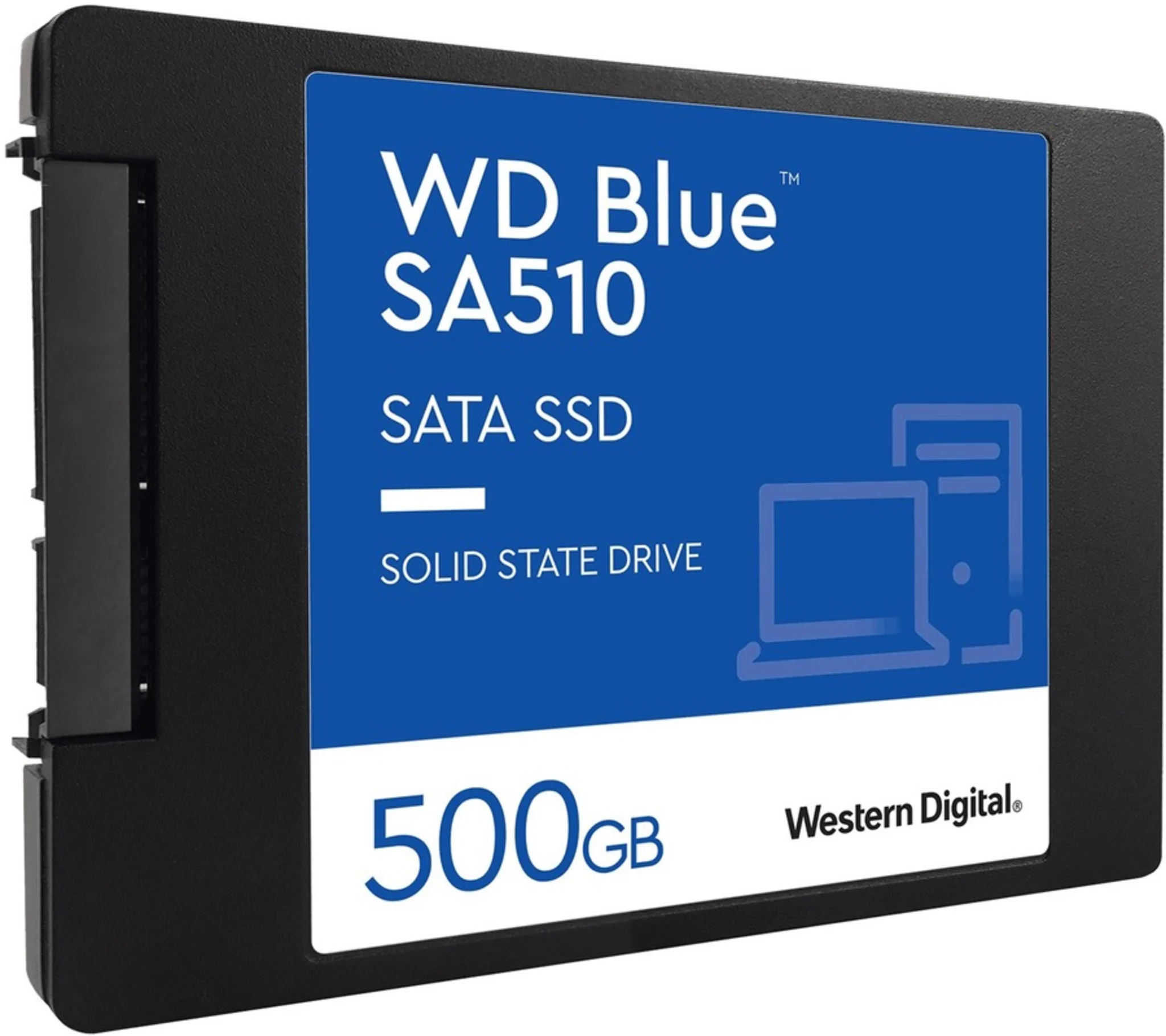 Imagen 3 de Unidad SSD Western Digital Blue 500GB 2.5" 7mm SATA 3 6Gb/s 3D Esc 510MBps