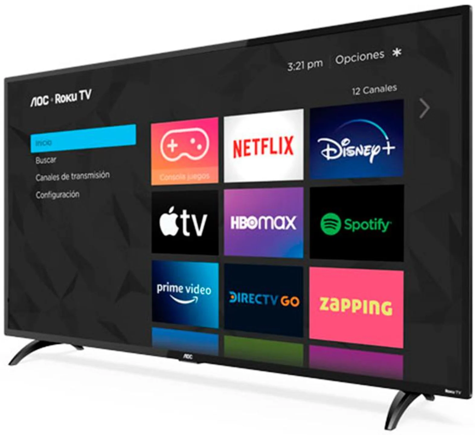 Imagen 1 de Televisor AOC 32S5195 32" HD Smart TV LED Roku TV 3*HDMI USB LAN Ethernet