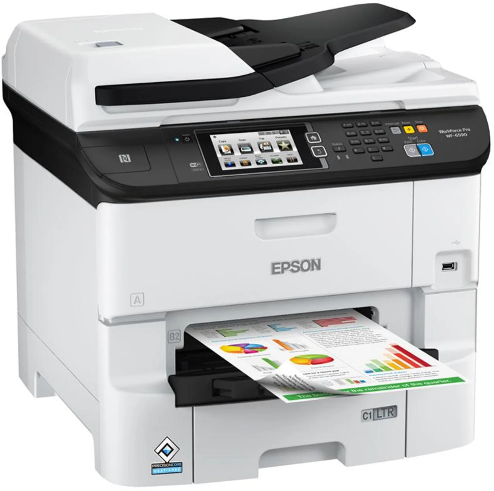 Imagen 4 de Impresora Multifunción Epson WorkForce 6590 Inyec Tinta Color WiFi LAN NFC USB