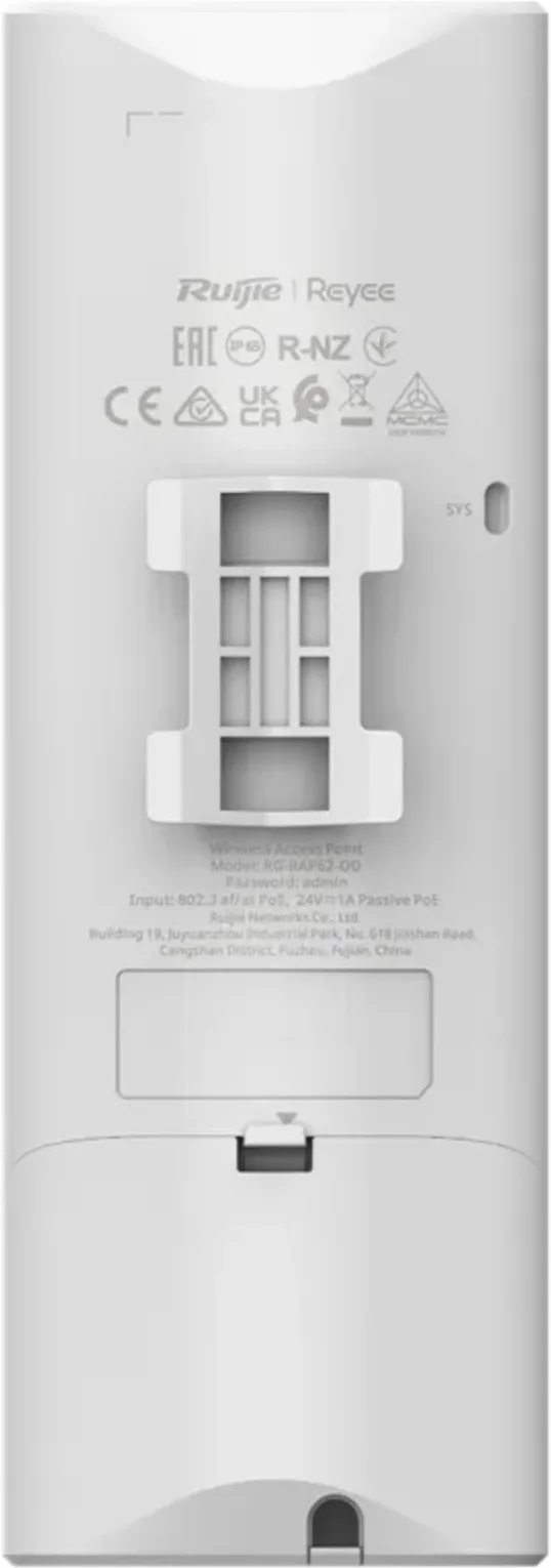 Imagen 5 de RG-RAP62-OD. Access Point de exterior Reyee doble banda Wi-Fi 6 AC 1267Mbps protección IP65 Mimo 2x2