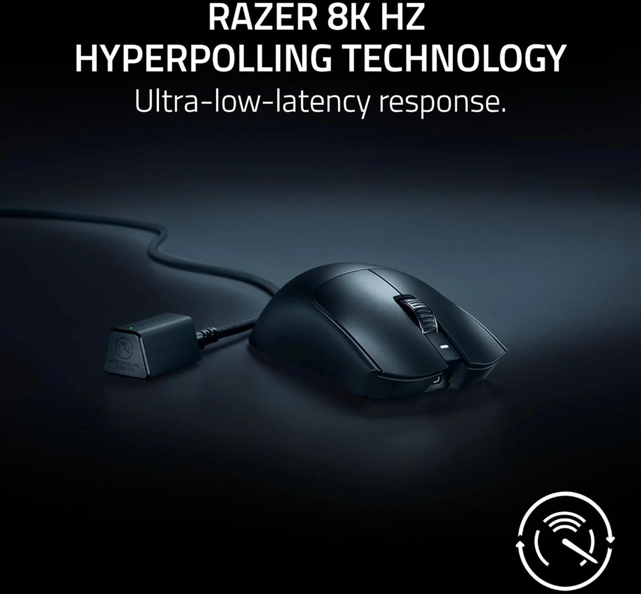 Imagen 4 de Mouse Gamer Inalámbrico Razer Viper V3 Pro Óptico 35K DPI 2.4GHz RF USB-C Black