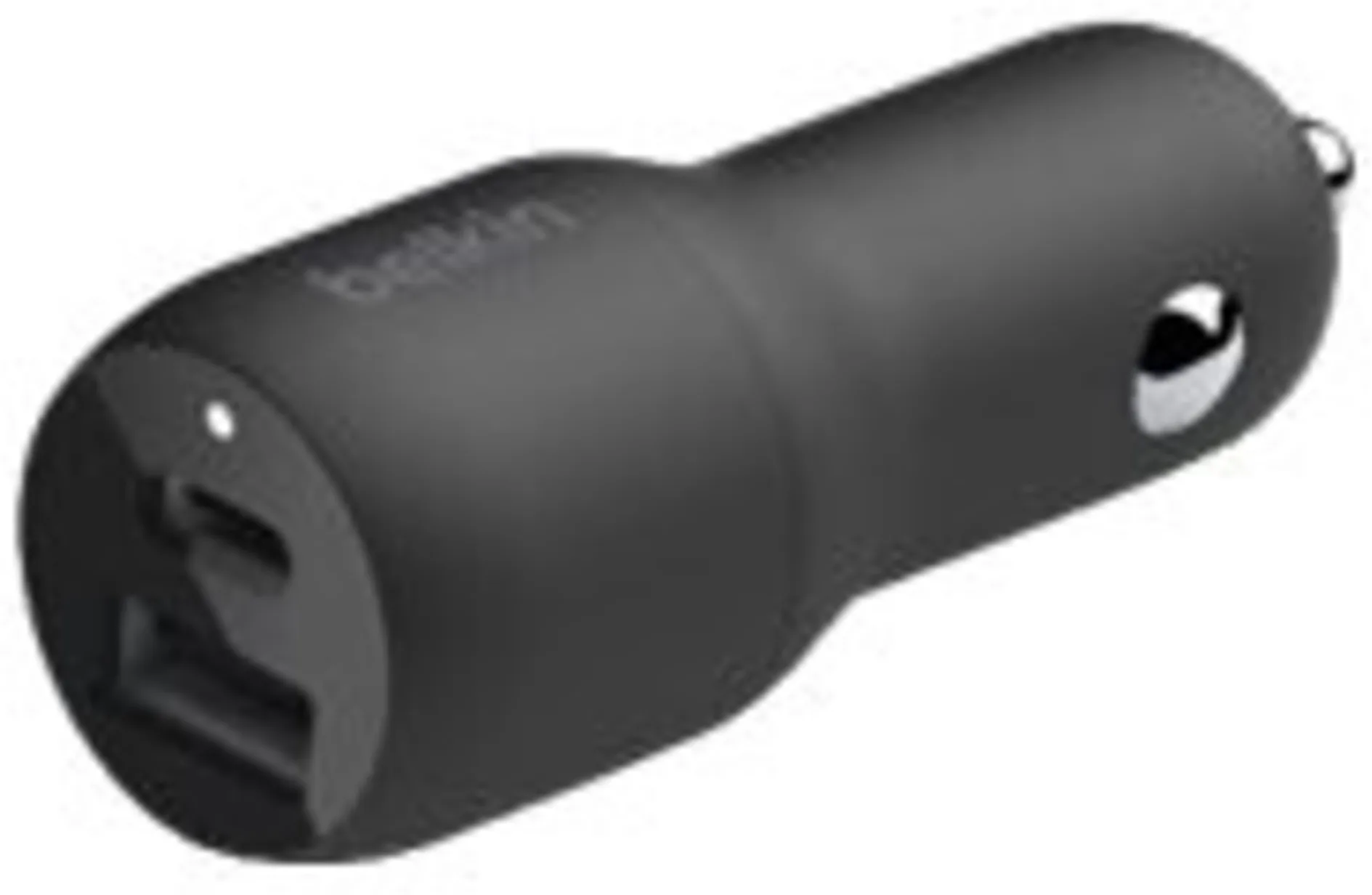 Imagen 5 de Belkin Dual Car Charger - Adaptador de corriente para el coche - 37 vatios - PD 3.0 - 2 conectores de salida (USB, 24 pin USB-C)