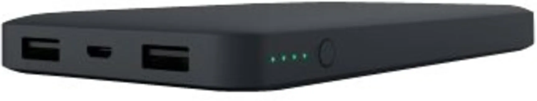 Imagen 4 de Belkin Pocket Power - Cargador portátil - 10000 mAh - 2.4 A - 2 conectores de salida (USB) - en el cable: Micro-USB - negro