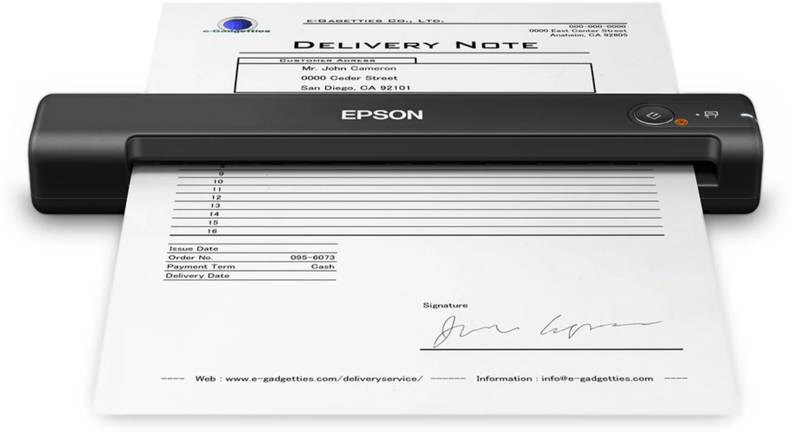 Imagen 0 de Escáner de Escritorio Portátil Epson WorkForce ES-50, 600dpi 5.5ppm USB 2.0