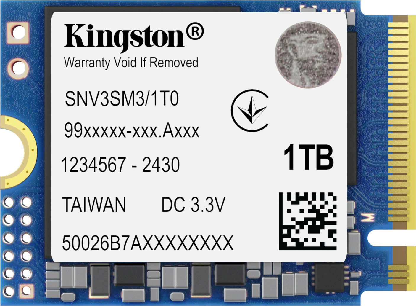 Imagen 0 de Unidad SSD Kingston NV3 1TB M.2 22*30 PCIe4x4 NVMe Lec6000MB/s Esc4000MB/s