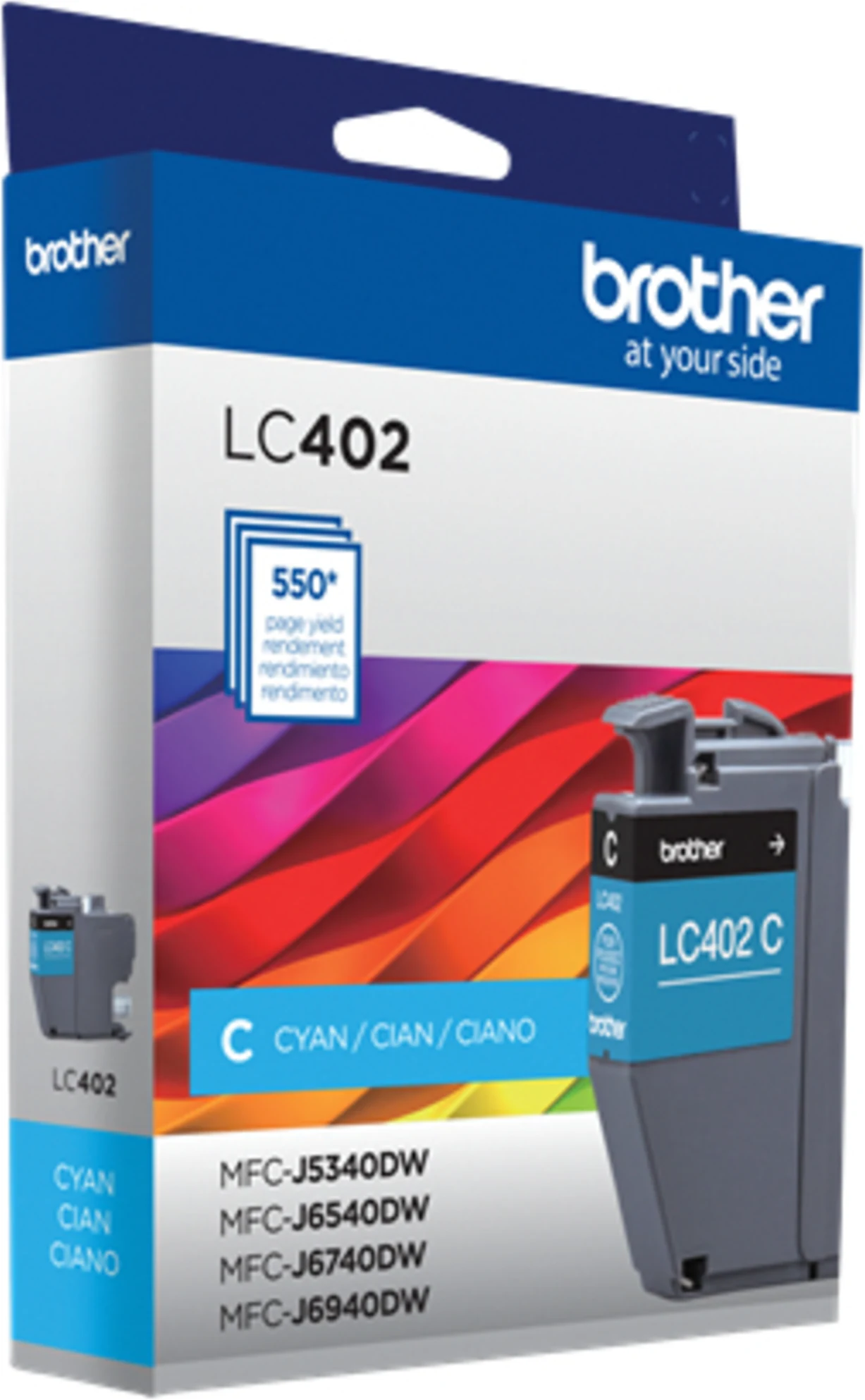 Imagen 5 de Cartridge Brother LC402CS Cyan Comp. MFCJ6740DW, 550 Páginas