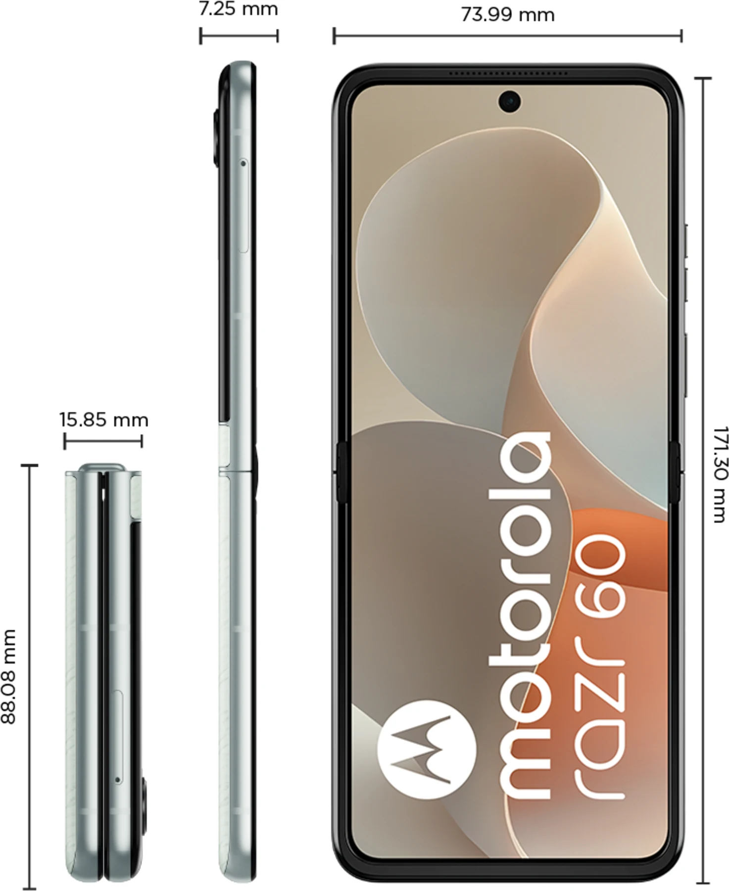 Imagen 6 de Celular Motorola Razr 60 Memoria 512GB RAM 12GB 50MP 6.9' Blanco