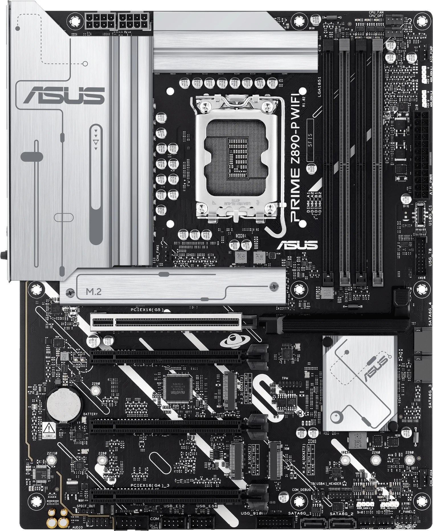 Imagen 1 de Tarjeta Madre Asus PRIME Z890-P WIFI LGA1851 4*DDR5 4*M.2 DP HDMI ThB USB-C