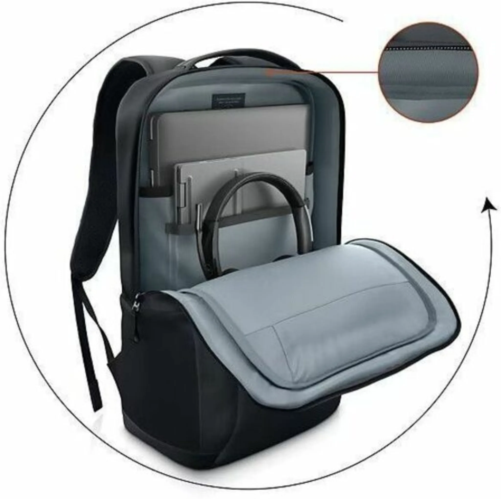 Imagen 14 de Mochila Dell EcoLoop Pro Slim para Notebook 15" con Tejido 600D de uso intensivo