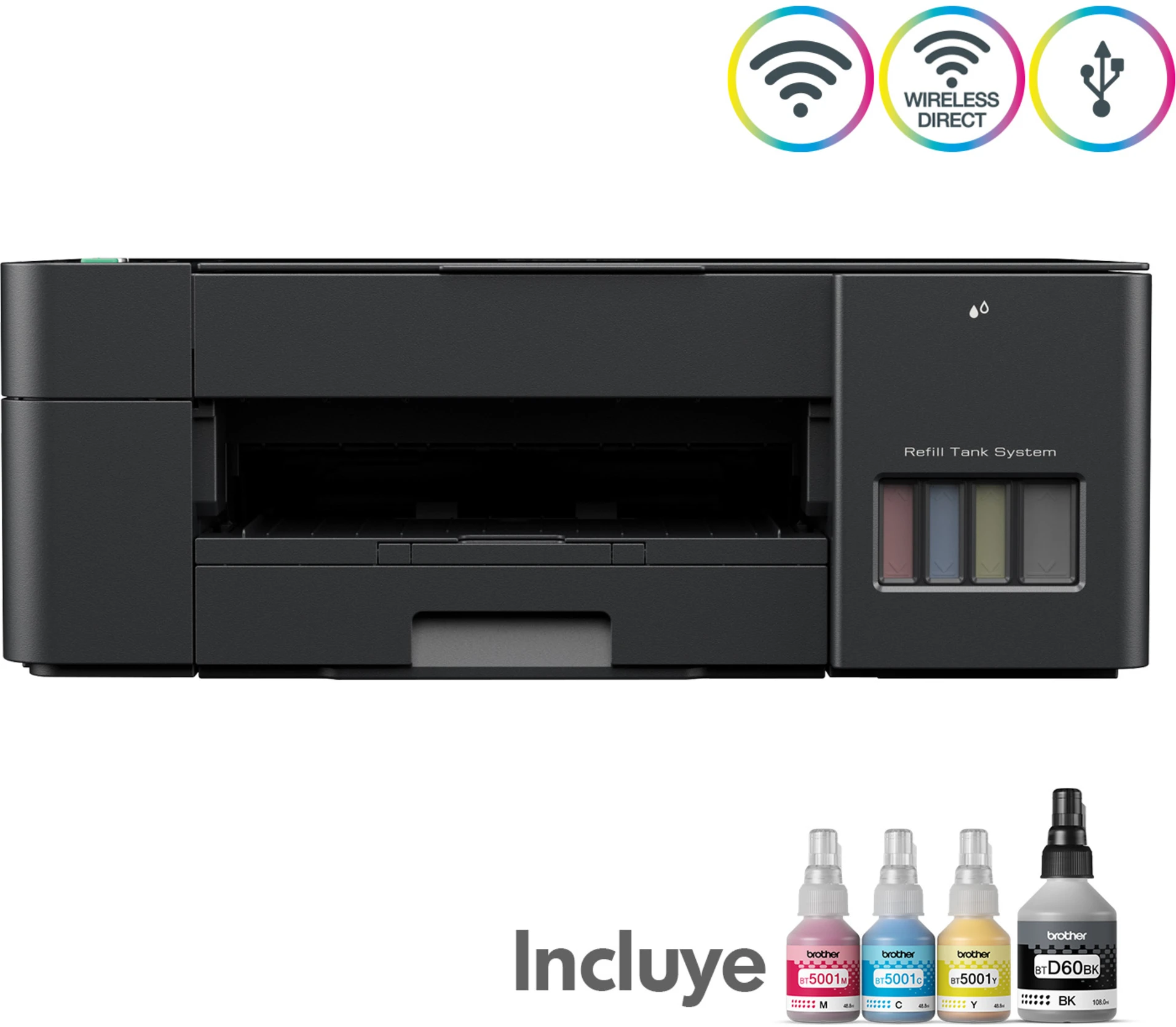 Imagen 7 de Impresora Multifunción Brother DCP-T420W Tank Inyección tinta color WiFi USB 2.0