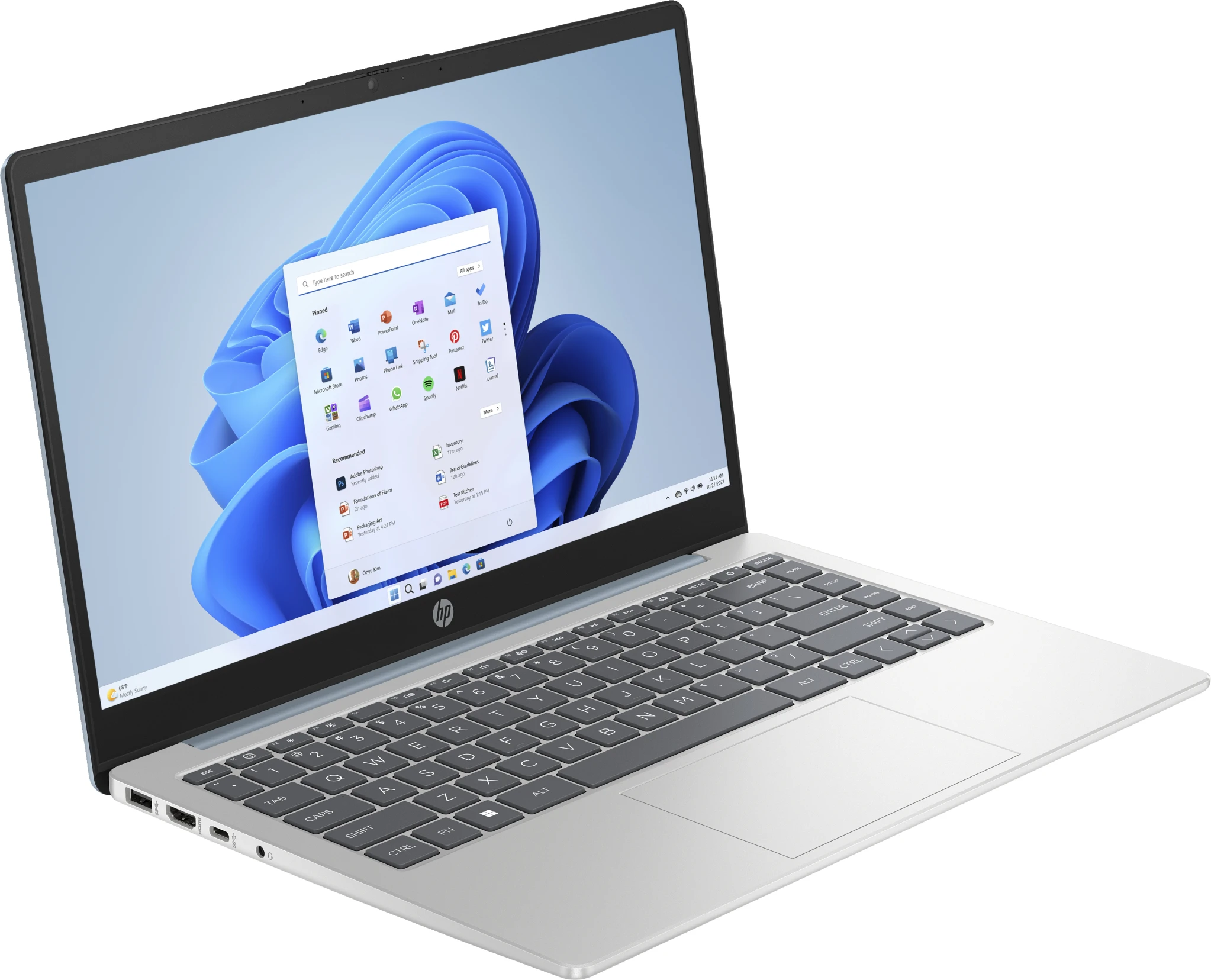 Imagen 0 de Notebook HP 14-EM0017LA AMD R5-7520U RAM 8GB SSD 512GB 14" W11H