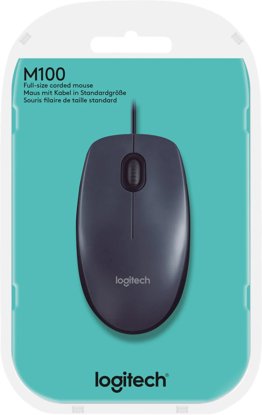 Imagen 7 de Mouse Alámbrico Logitech M100 Óptico 1000dpi 3 Botones USB Color negro