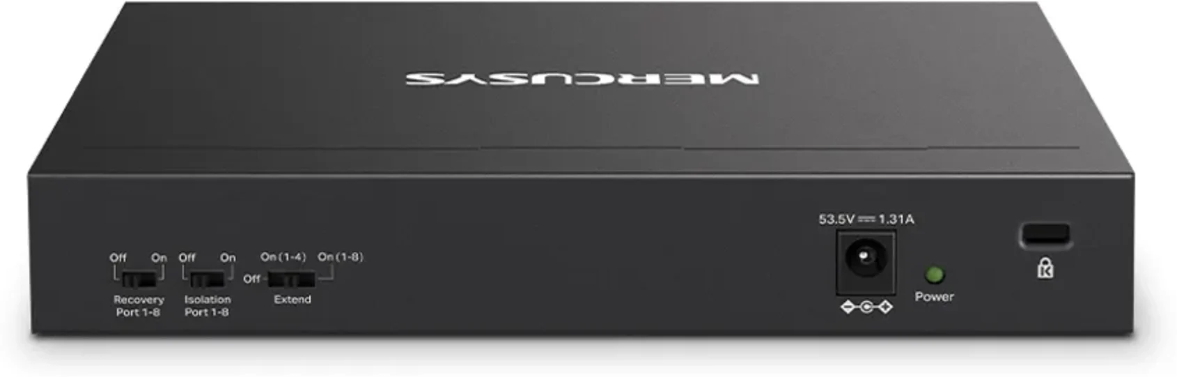 Imagen 2 de Mercusys MS110P V1 - Conmutador - 10 x 10/100 (8 PoE+) - sobremesa, montaje en pared - PoE+ (65 W)