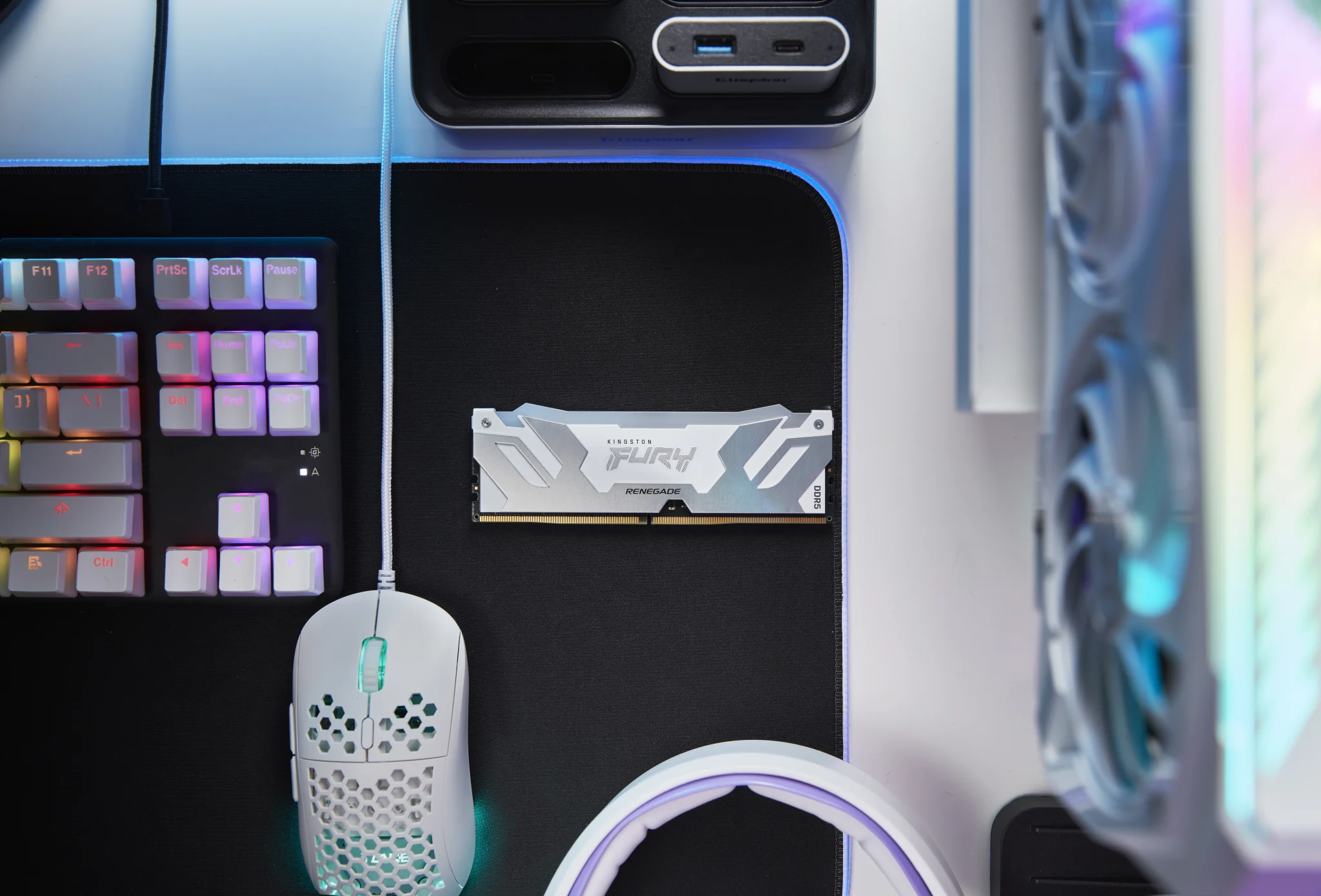 Imagen 8 de Memoria RAM 32GB (2*16GB) DDR5 6400MHz DIMM CL32 Non-ECC 1.4V 288p Fury Reneg 