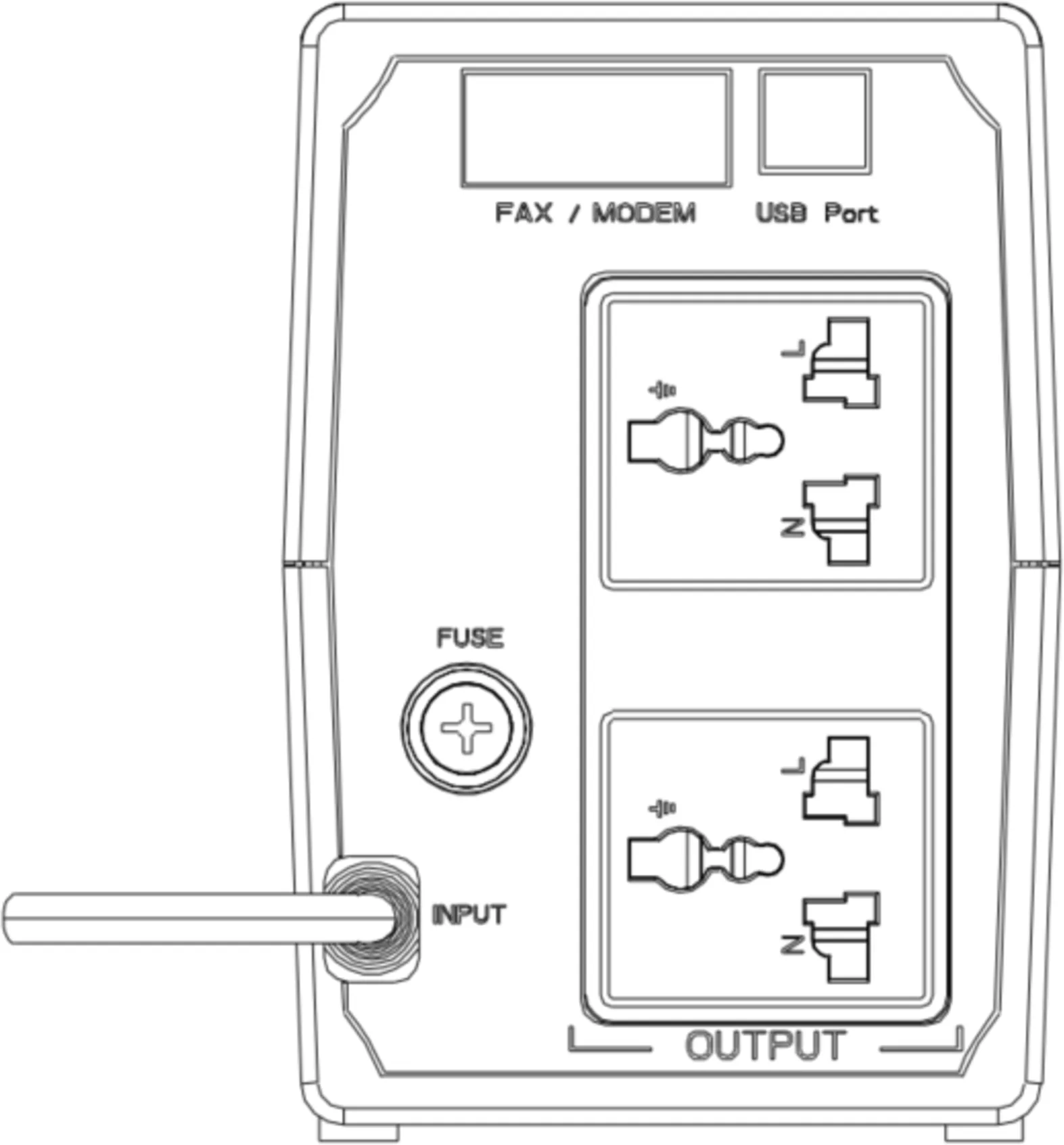 Imagen 4 de UPS Hikvision DS-UPS1000 - 1000VA/600W, Protección Integral, Carga Rápida