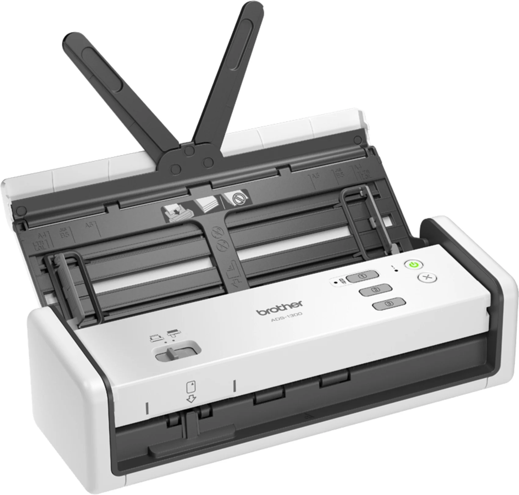 Imagen 7 de Escáner de Escritorio Brother ADS1300, 30ppm 60ipm ADF USB-C USB2.0 Host