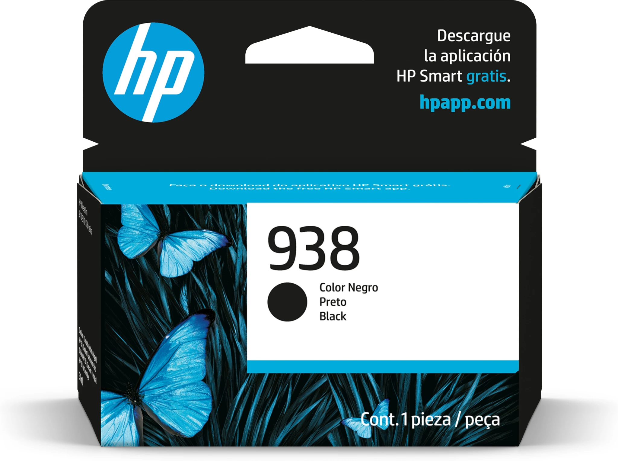 Imagen 1 de Cartridge HP 938 Negro para OJ Pro 9110/9130/9720/9730, 1250 Páginas 28,5ml
