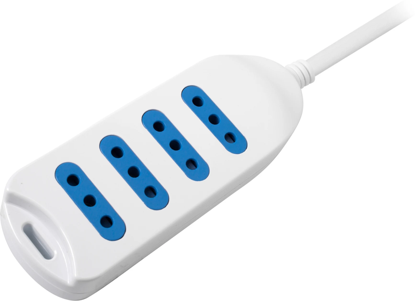 Imagen 1 de Alargador Eléctrico 4 Tomas sin Switch 5 Metros Color Blanco - Philco