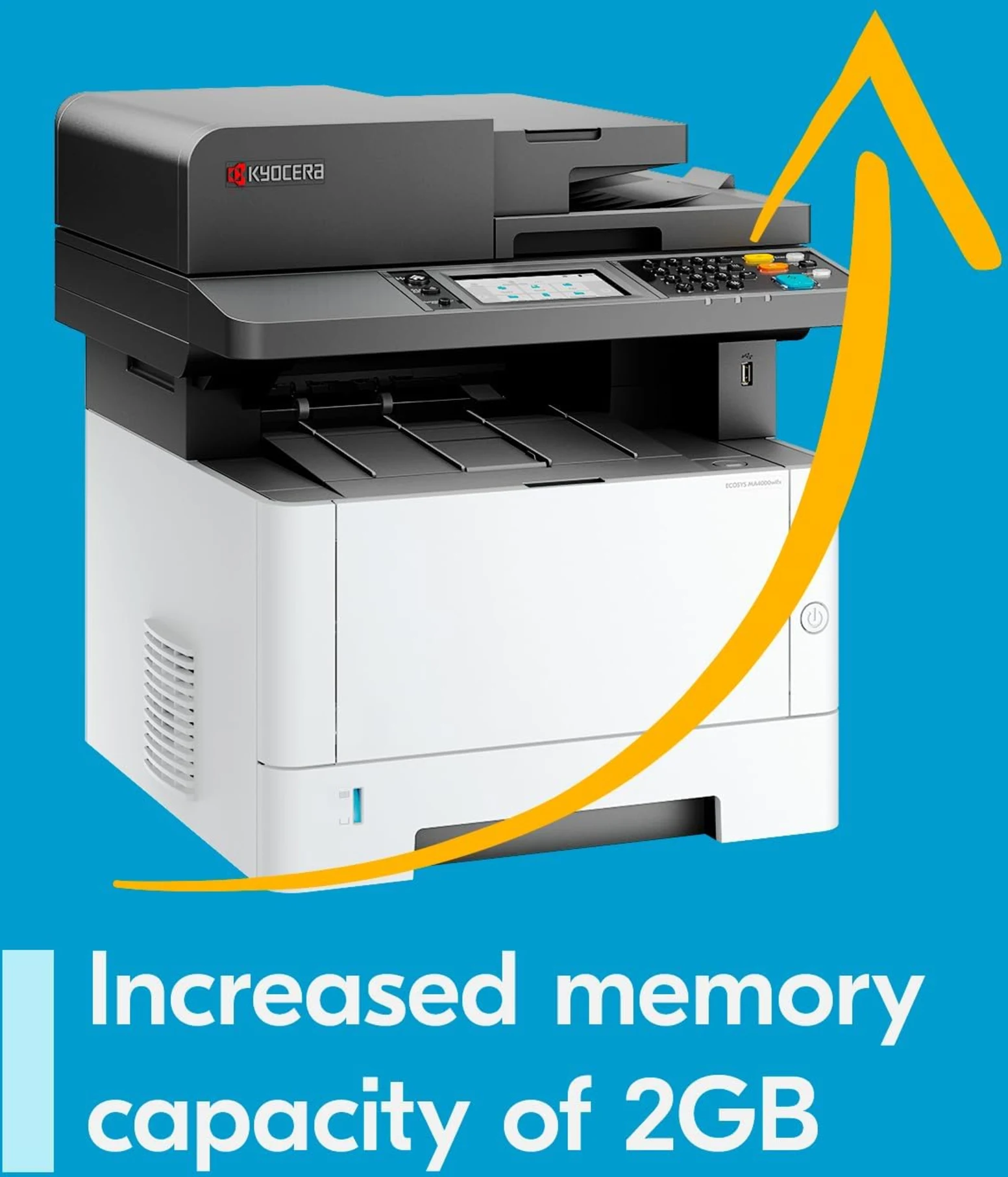Imagen 2 de Impresora Multifunción Kyocera ECOSYS MA4000wifx Láser B/N WiFi LAN USB