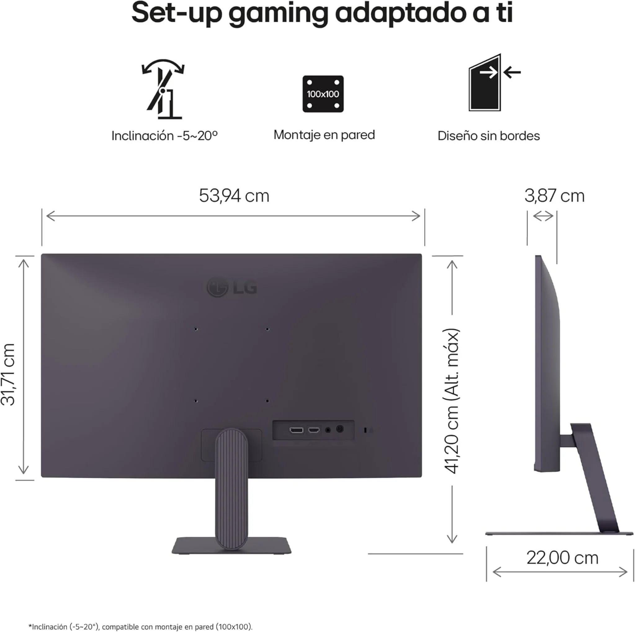 Imagen 9 de Monitor Gamer LG UltraGear 24G411A-B 23.8"FHD IPS 144Hz HDMI DP 5ms GTG FreeSync