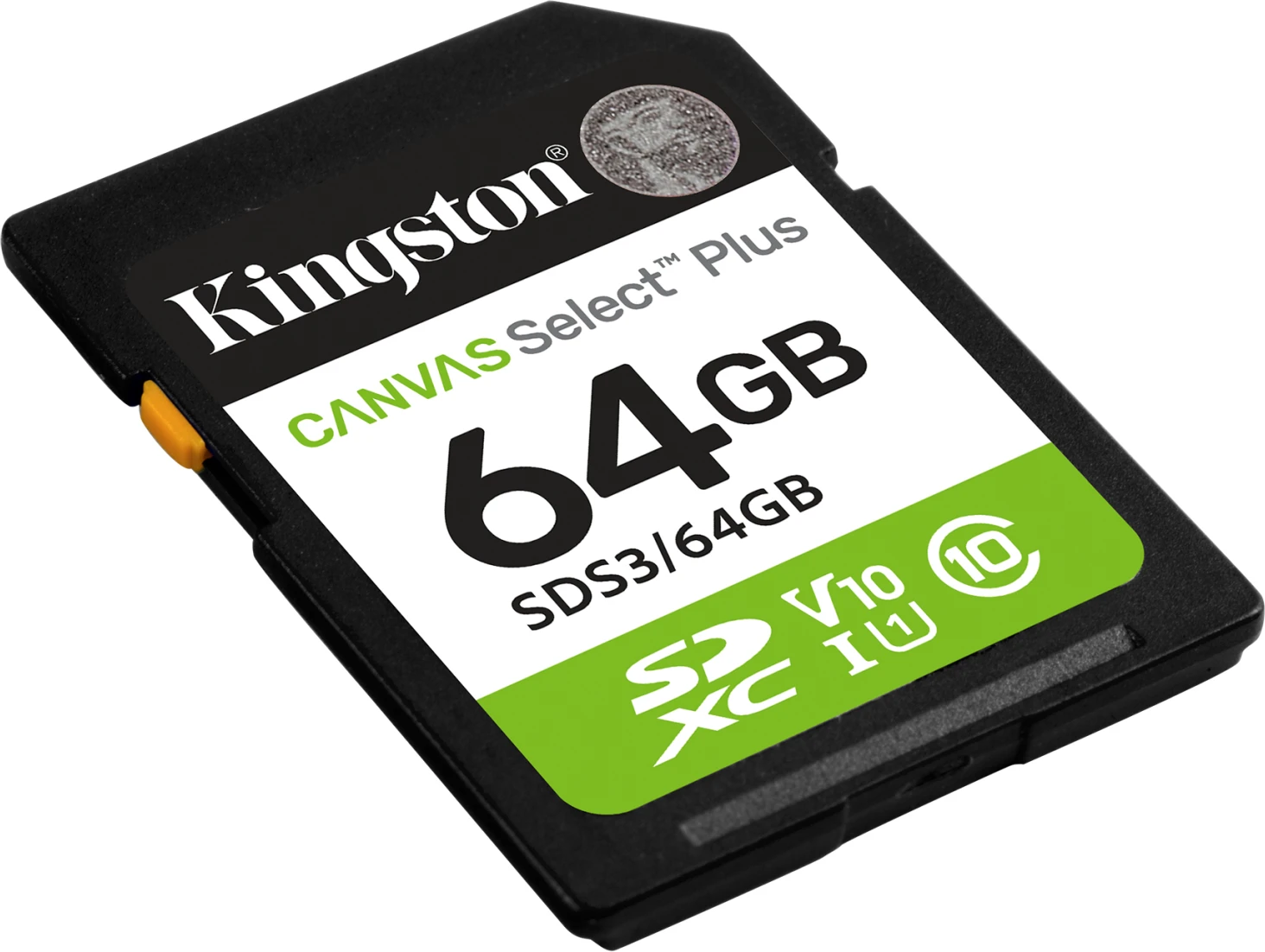Imagen 1 de Memoria SDXC 64GB Kingston Canvas Select Plus Gen3 100MB/s