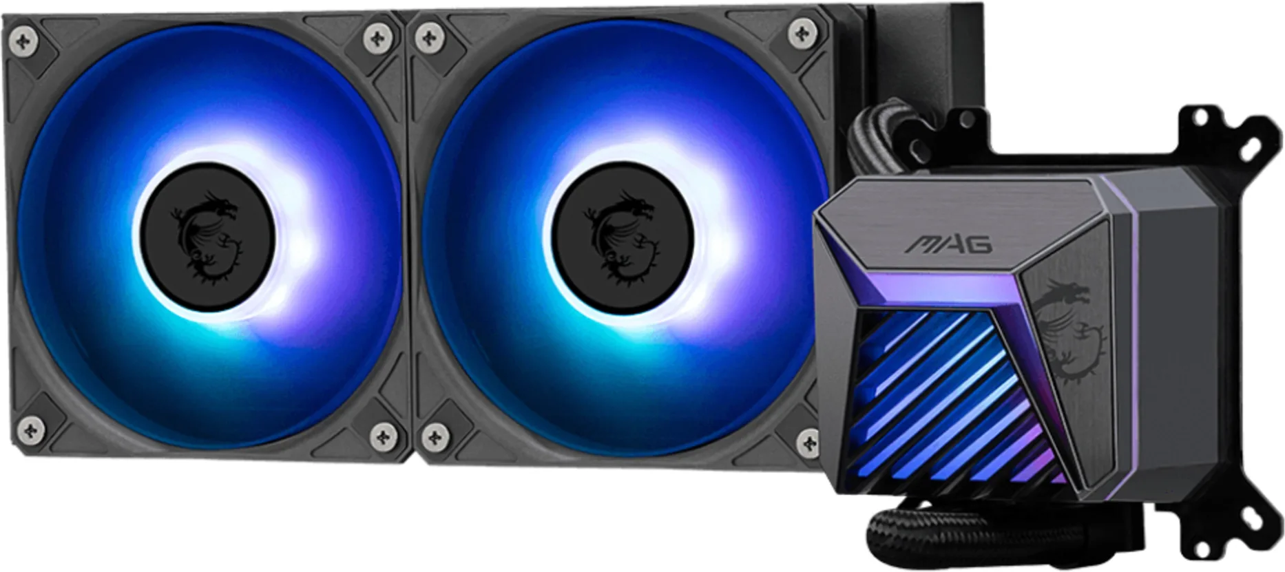 Imagen 2 de Refrigeración Líquida MSI MAG CORELIQUID A15 240 LGA1851 AM5 2*120mm 3400RPM