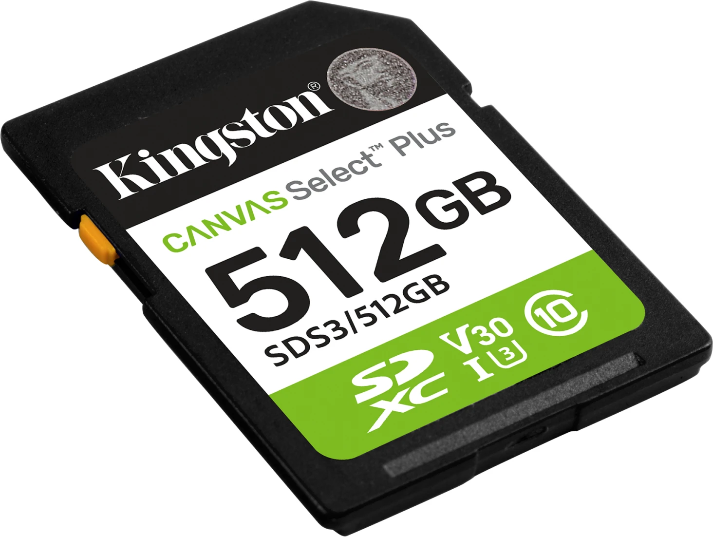 Imagen 1 de Memoria SDXC 512GB Kingston Canvas Select Plus Gen3 Cat10 UHS-I Lec 150MB/s