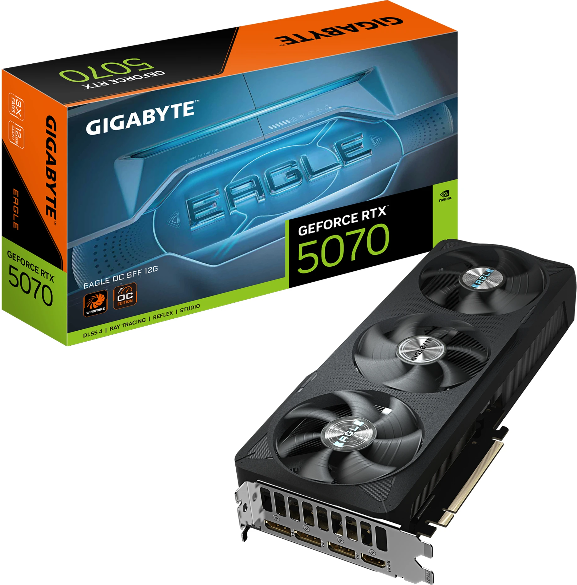 Imagen 0 de Tarjeta de Video Nvidia GeForce Gigabyte RTX 5070 EAGLE OC SFF 12GB GDDR7