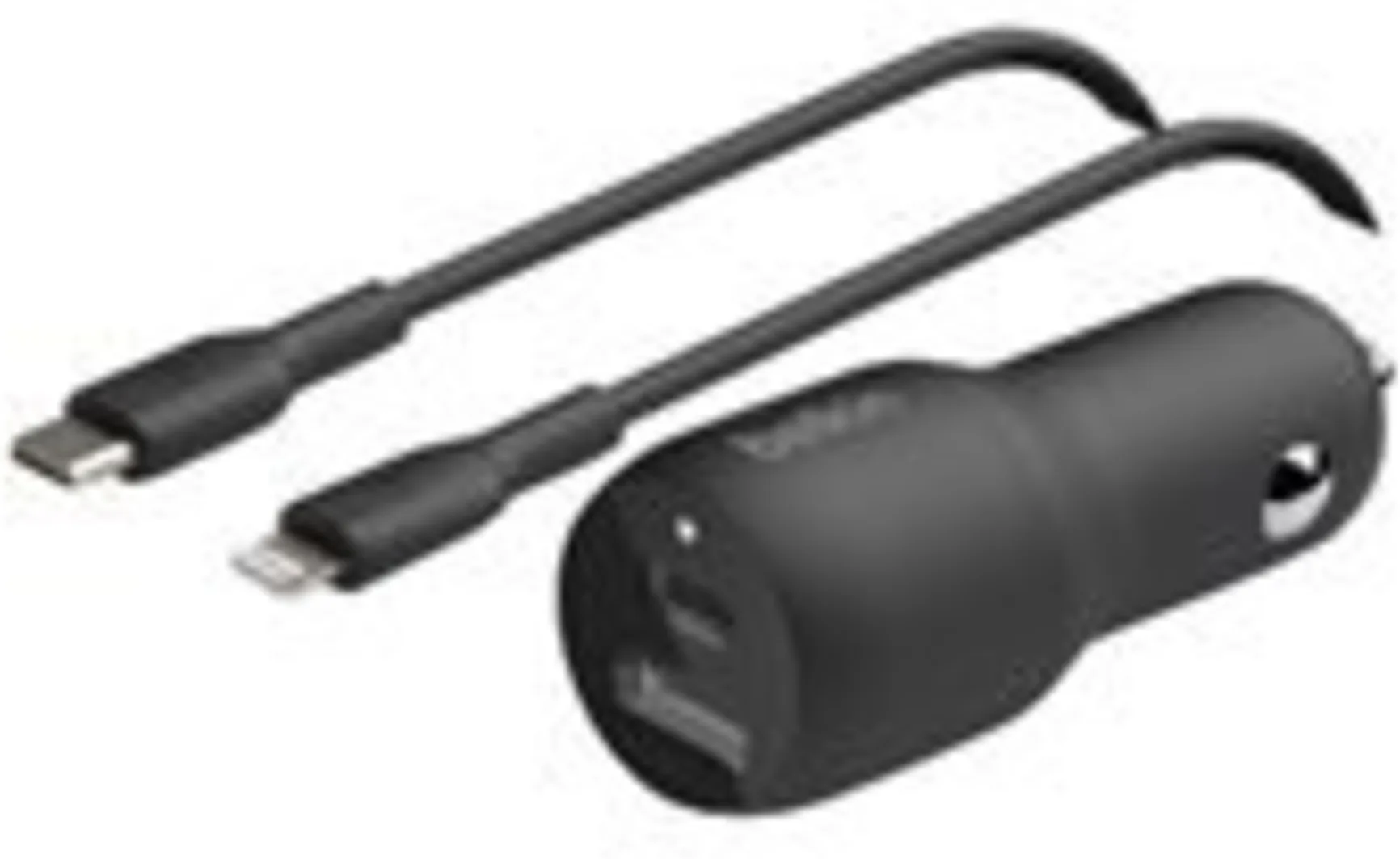 Imagen 6 de Belkin Dual Car Charger - Adaptador de corriente para el coche - 37 vatios - PD 3.0 - 2 conectores de salida (USB, 24 pin USB-C)