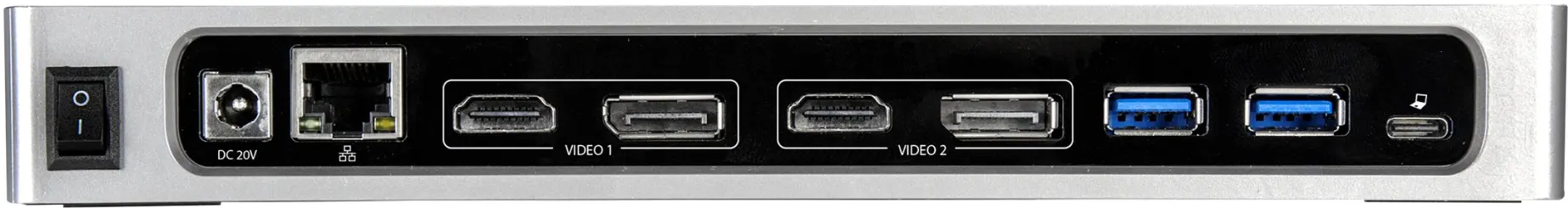 Imagen 7 de Docking Station USB-C para Portátiles de 2 Ptos DP o HDMI Thunderbolt 3 Mac Win