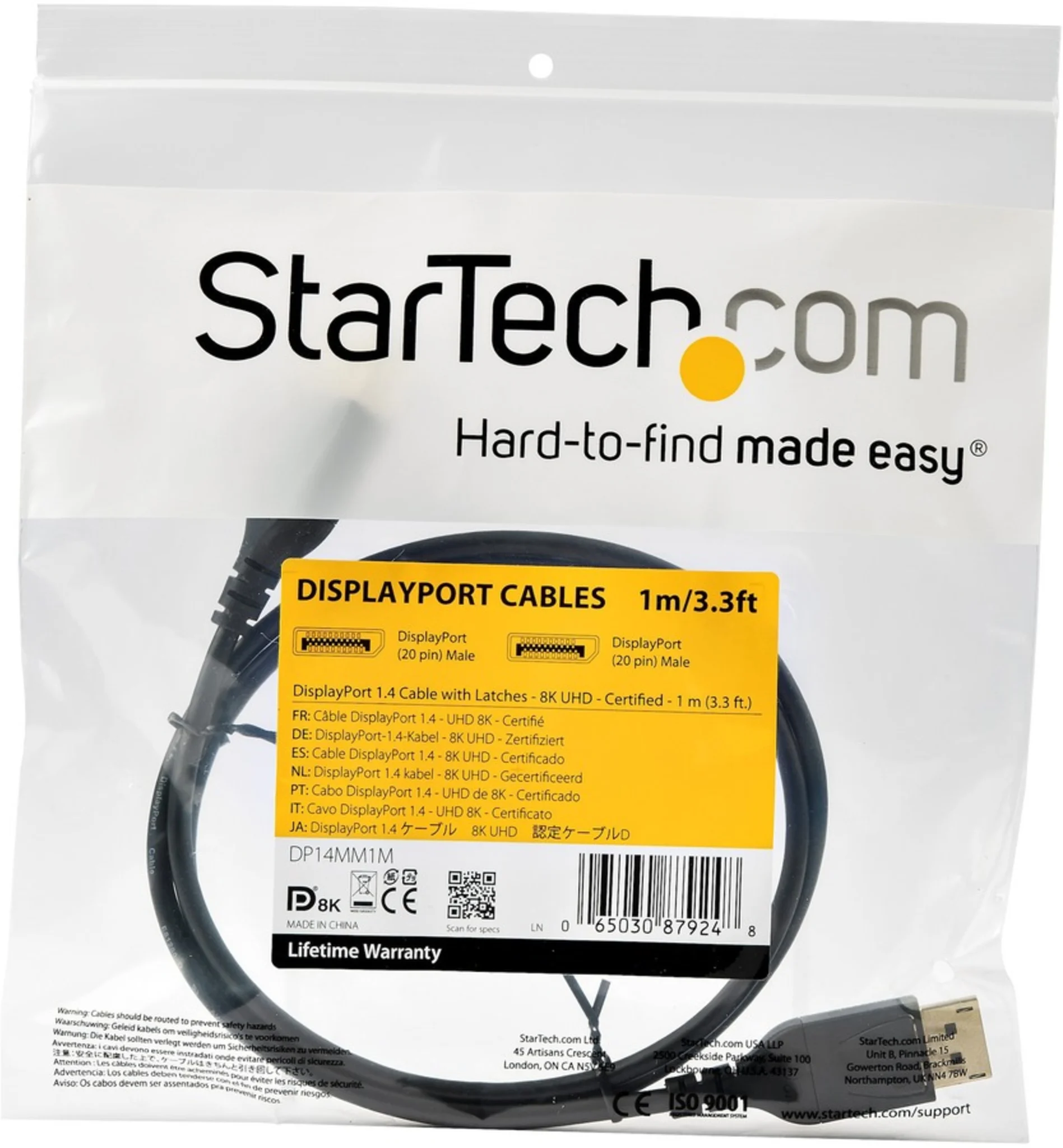 Imagen 4 de Cable DisplayPort Macho a Display Port Macho Longitud 1 metro 34 AWG 