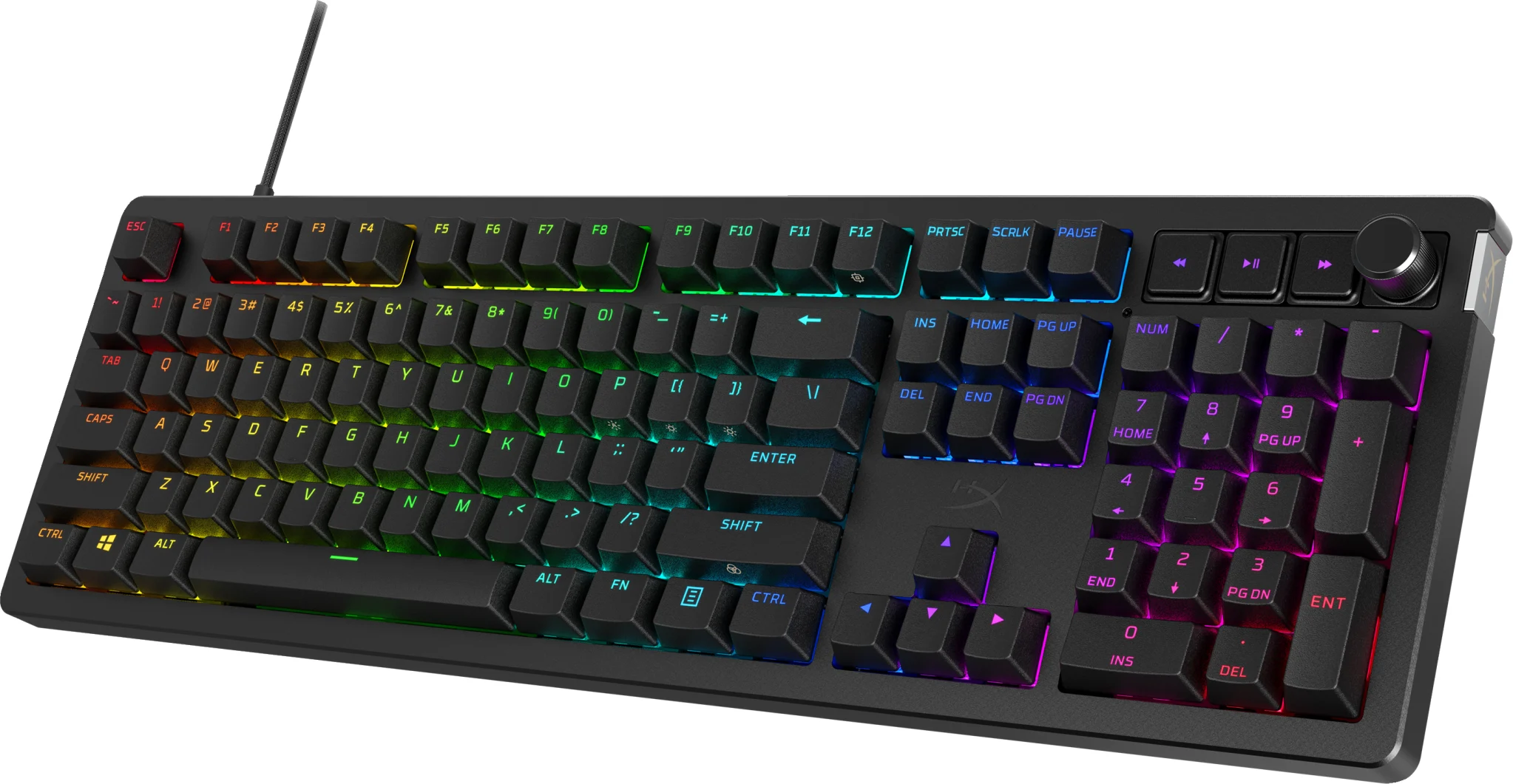 Imagen 5 de Teclado Gamer Alambrico HyperX Alloy Rise, RGB Mecánico Español Color negro