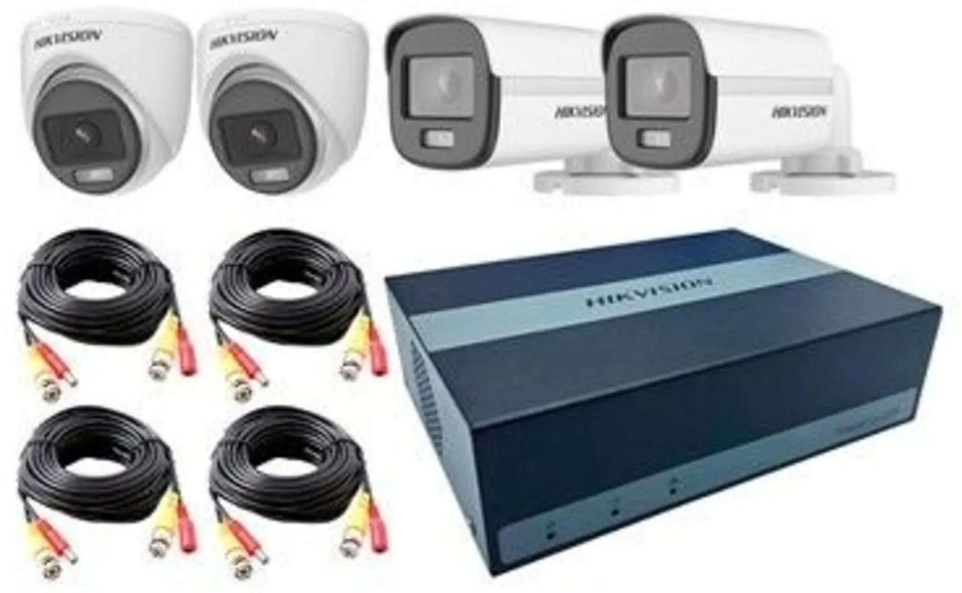 Imagen 0 de Kit Grabador EDVR Hikvision 4CH ColorVu 2*IR Bullet+2IR ...