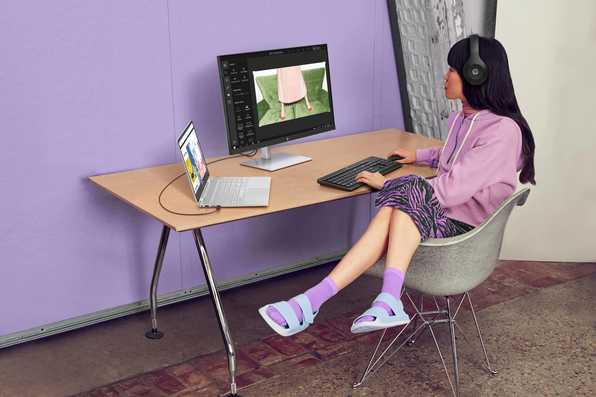 Imagen 3 de Kit Teclado Mouse Inalámbrico HP 230 Teclado en Español USB-A Color Negro