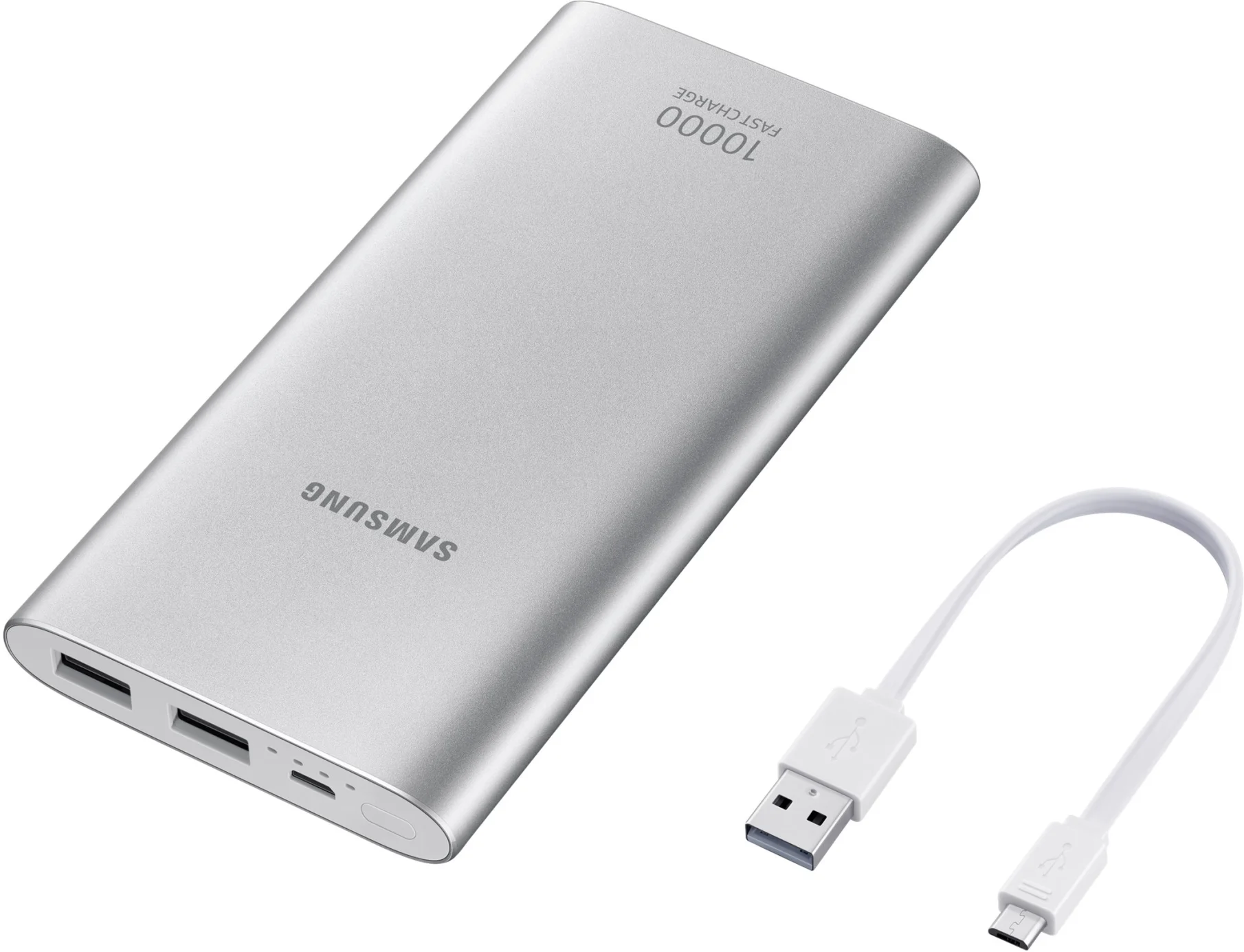 Imagen 6 de Batería Externa Samsung 10.000mAh Quick Charge Micro USB Plateada 2*USB