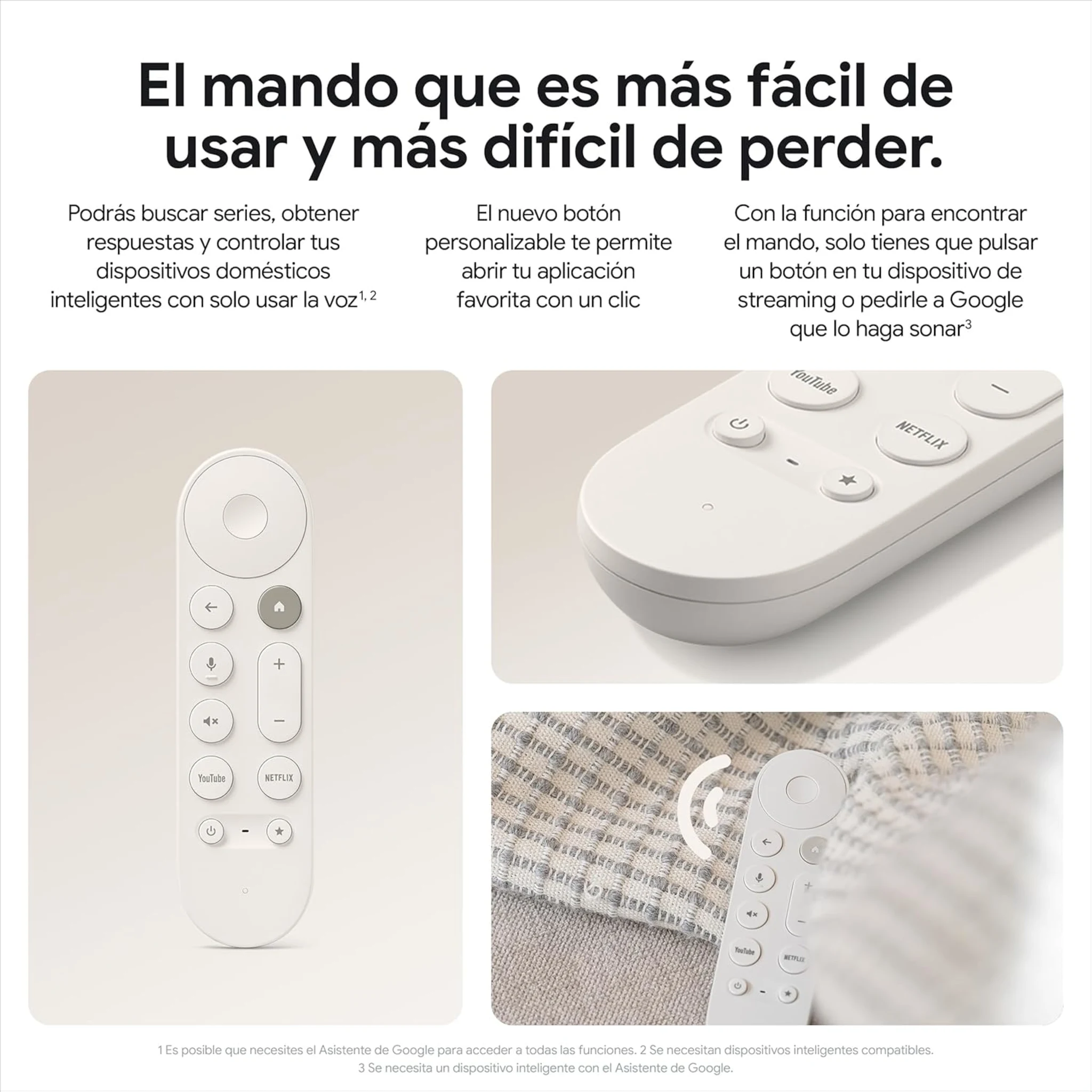 Imagen 5 de Google TV Streamer 4K Blanco TV Smart Home Porcelain 