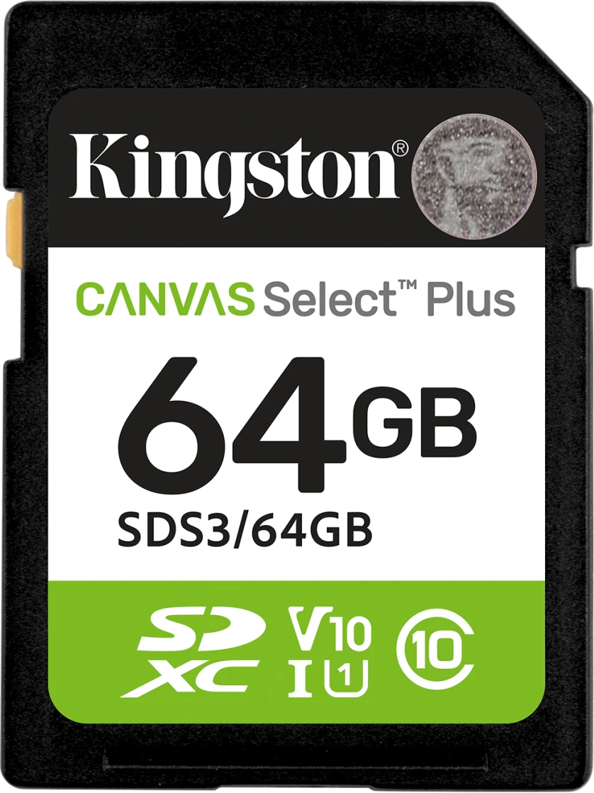 Imagen 0 de Memoria SDXC 64GB Kingston Canvas Select Plus Gen3 100MB/s