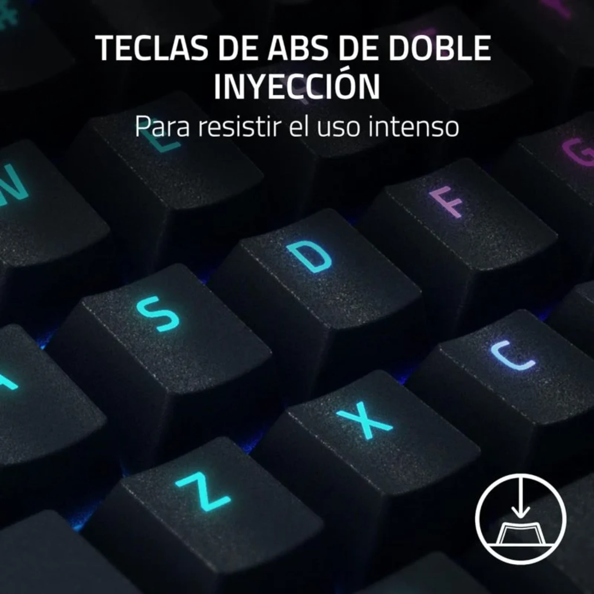 Imagen 2 de Teclado Gamer Alámbrico Razer BlackWidow V4 X, Chroma RGB Mecánico Español