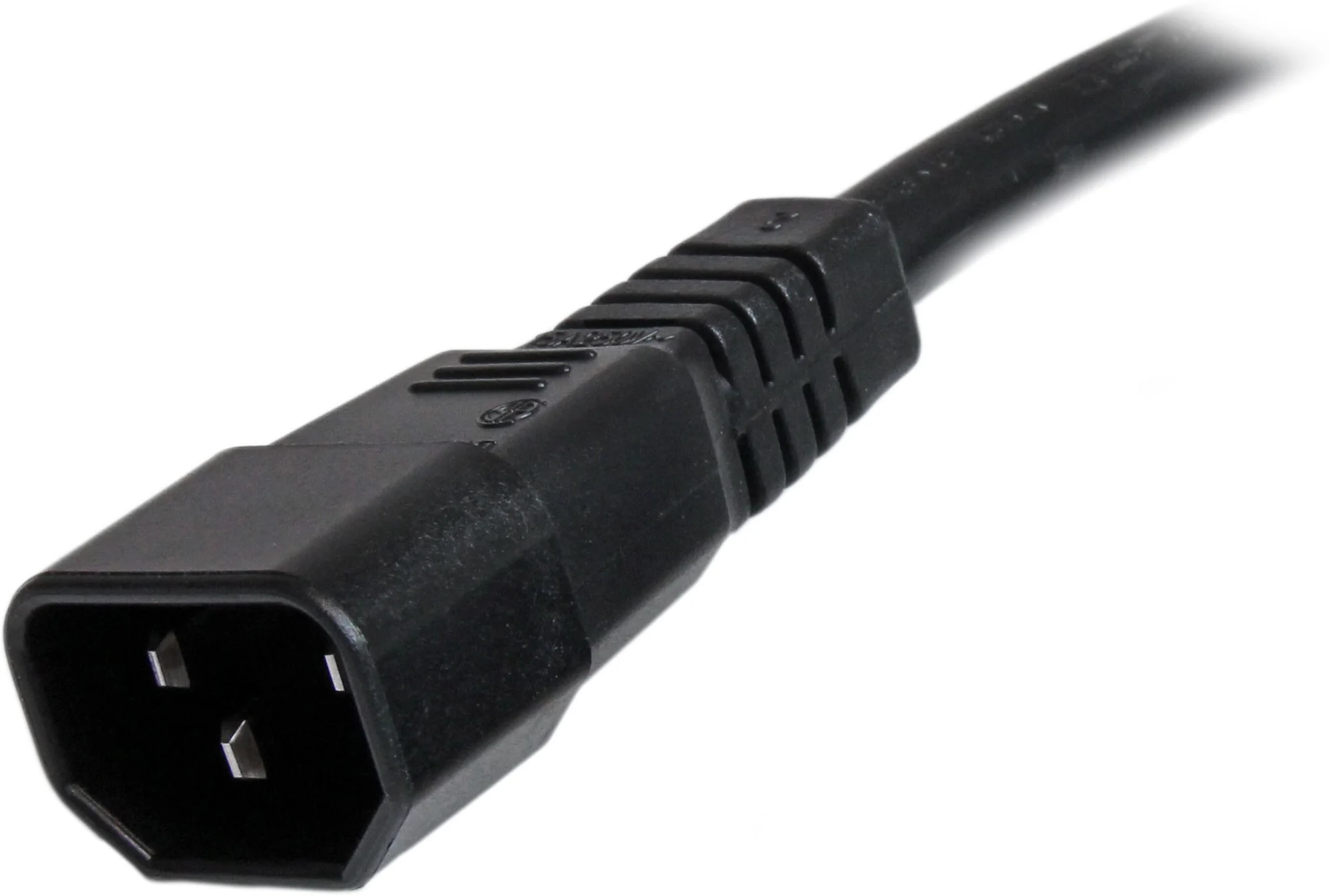 Imagen 1 de Cable de Poder IEC C14 a IEC C15 14 AWG 91cm para Computadores Servidor UPS