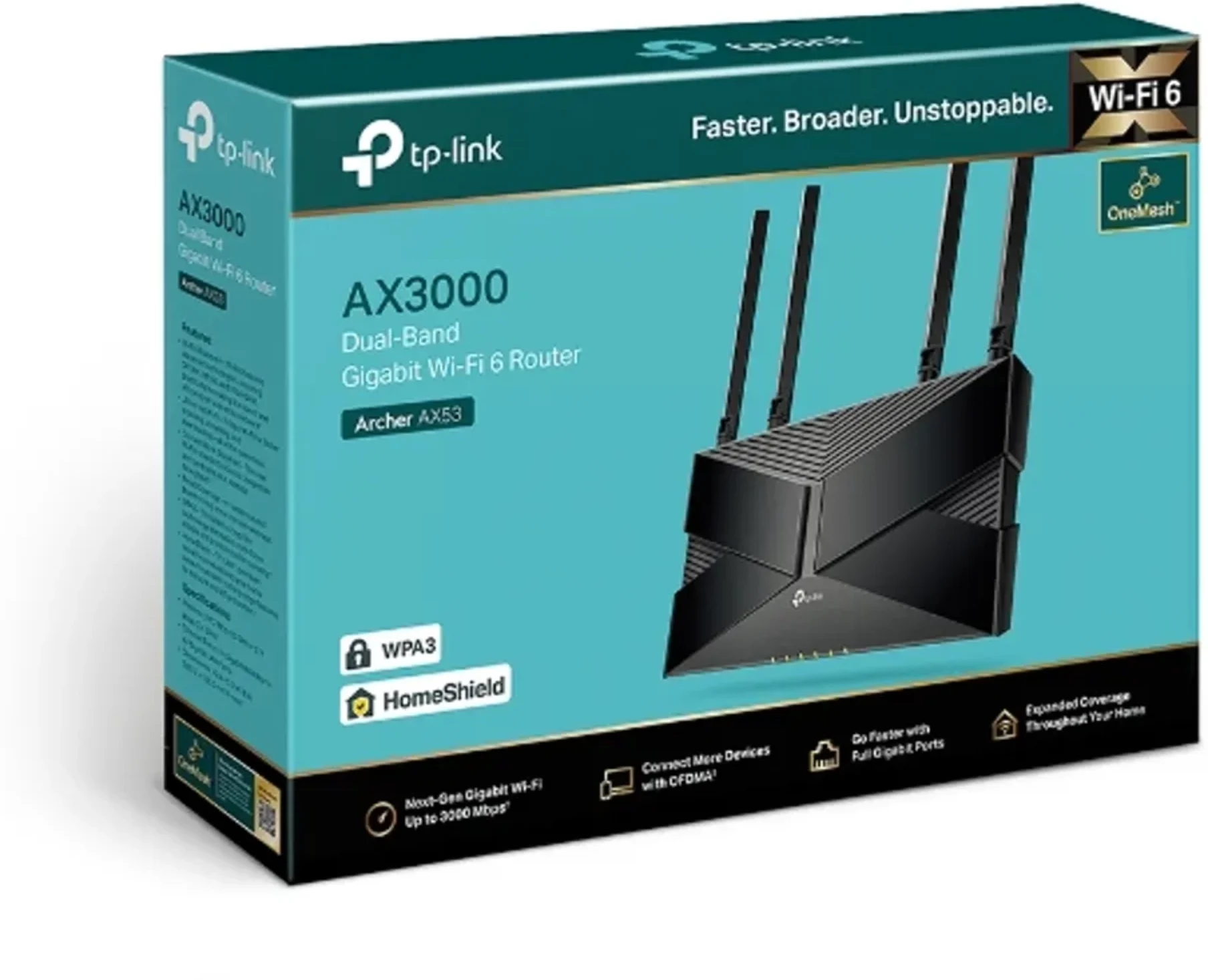 Imagen 3 de Router TP-Link Archer AX53, Wi-Fi 6 Gigabit de doble banda 2402Mbps en 5GHz