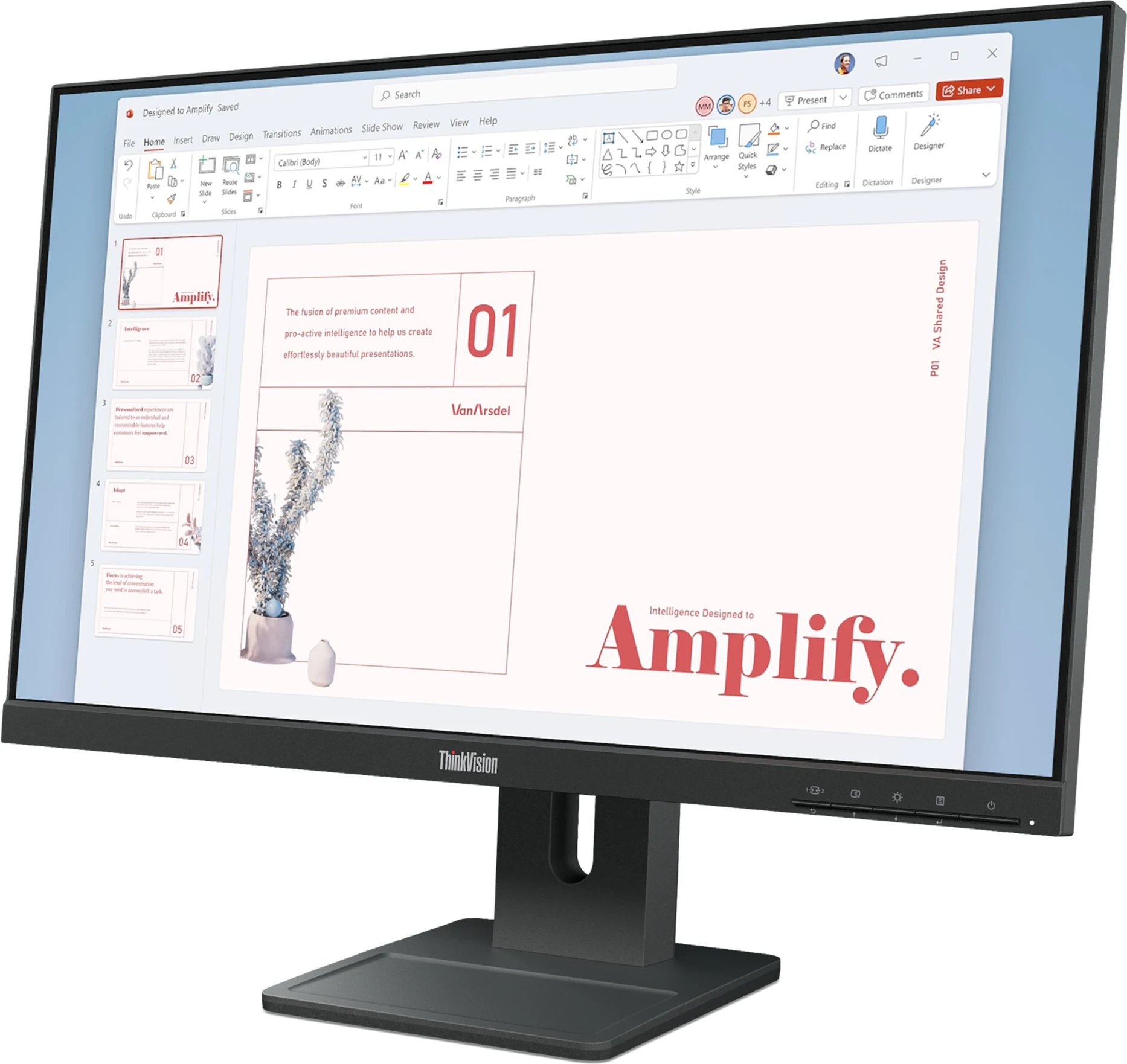 Imagen 1 de Monitor Lenovo E24-40 23 8" FHD 1920*1080 IPS DP HDMI VGA IPS 100Hz