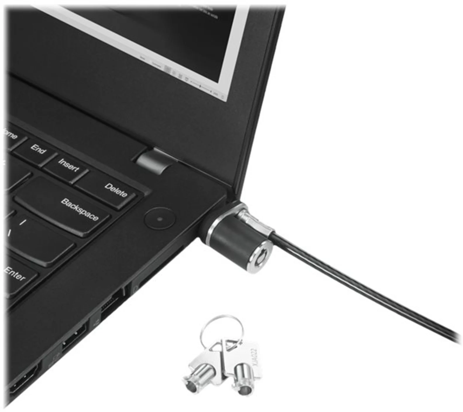 Imagen 3 de Cable de Seguridad Lenovo NanoSaver Essential Acero Cerradura c/llaves 1.5m Negr