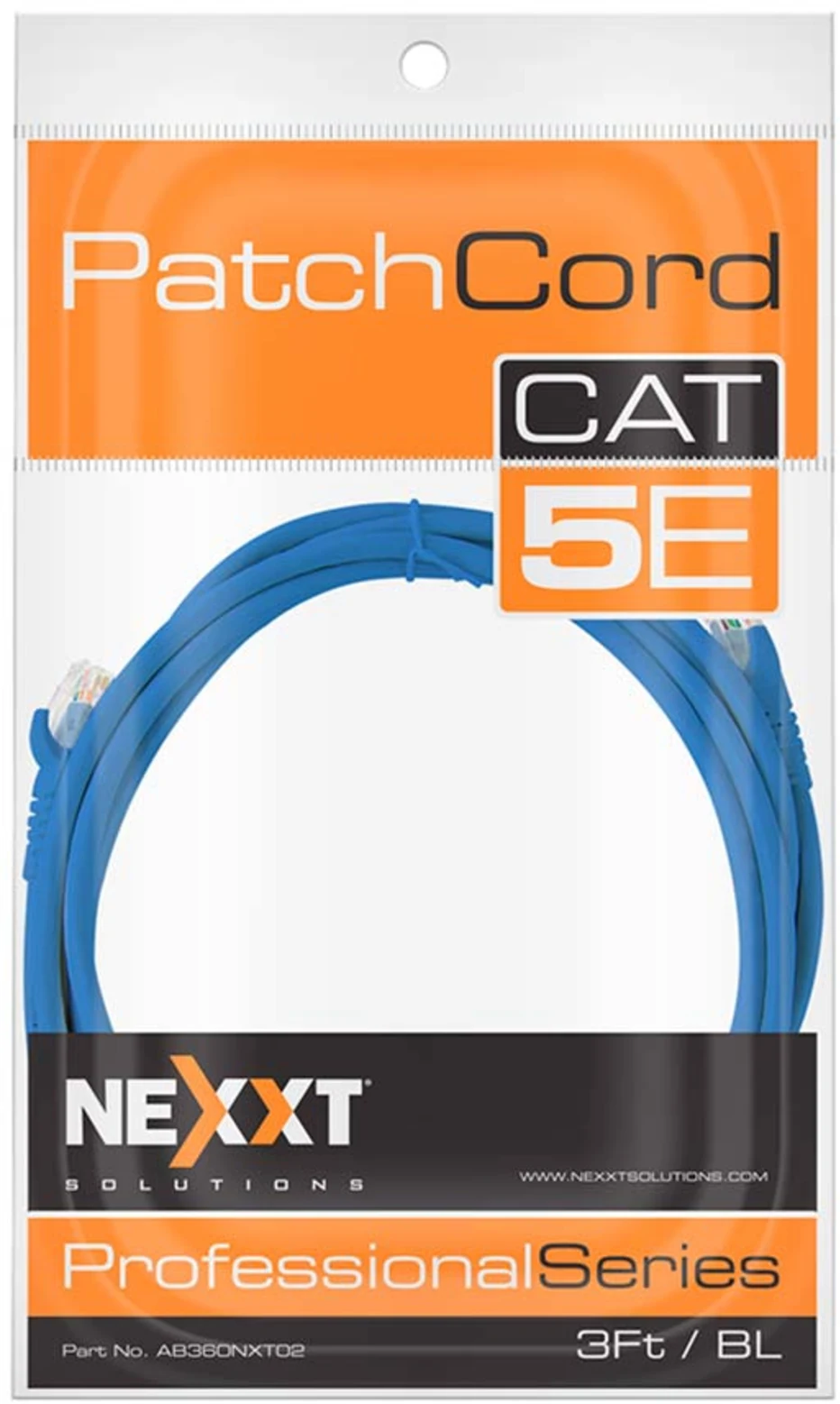Imagen 3 de Cable de Red Nexxt Cat5e Longitud 3 Metros Color AZUL