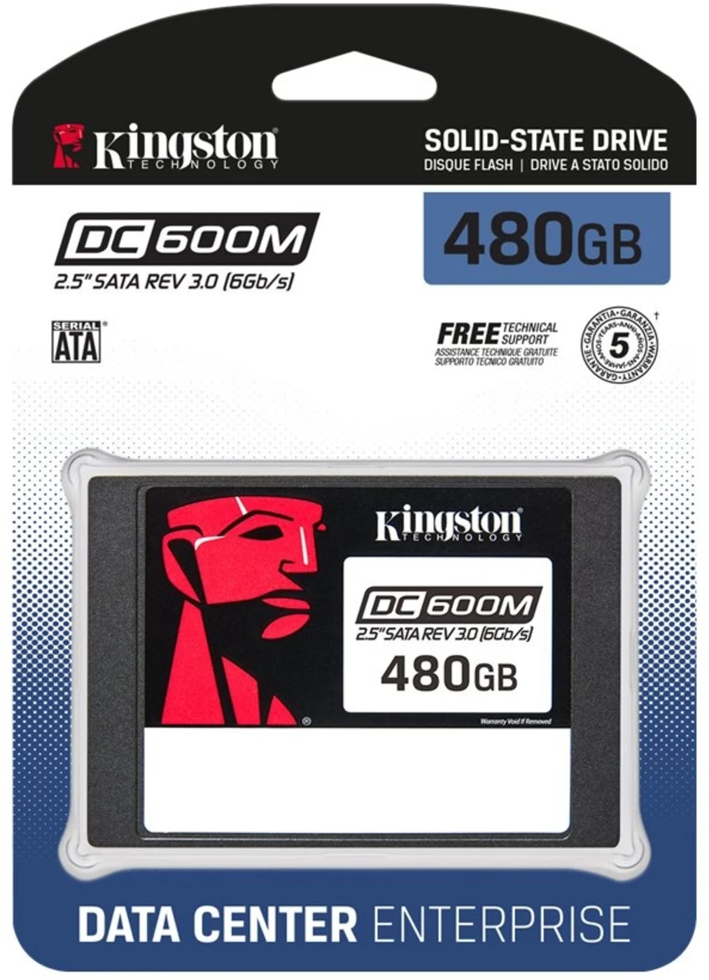 Imagen 0 de Unidad SSD Kingston DC600M 480GB 2.5" 7mm SATA III Lec 560/MBs Esc 470MB/s