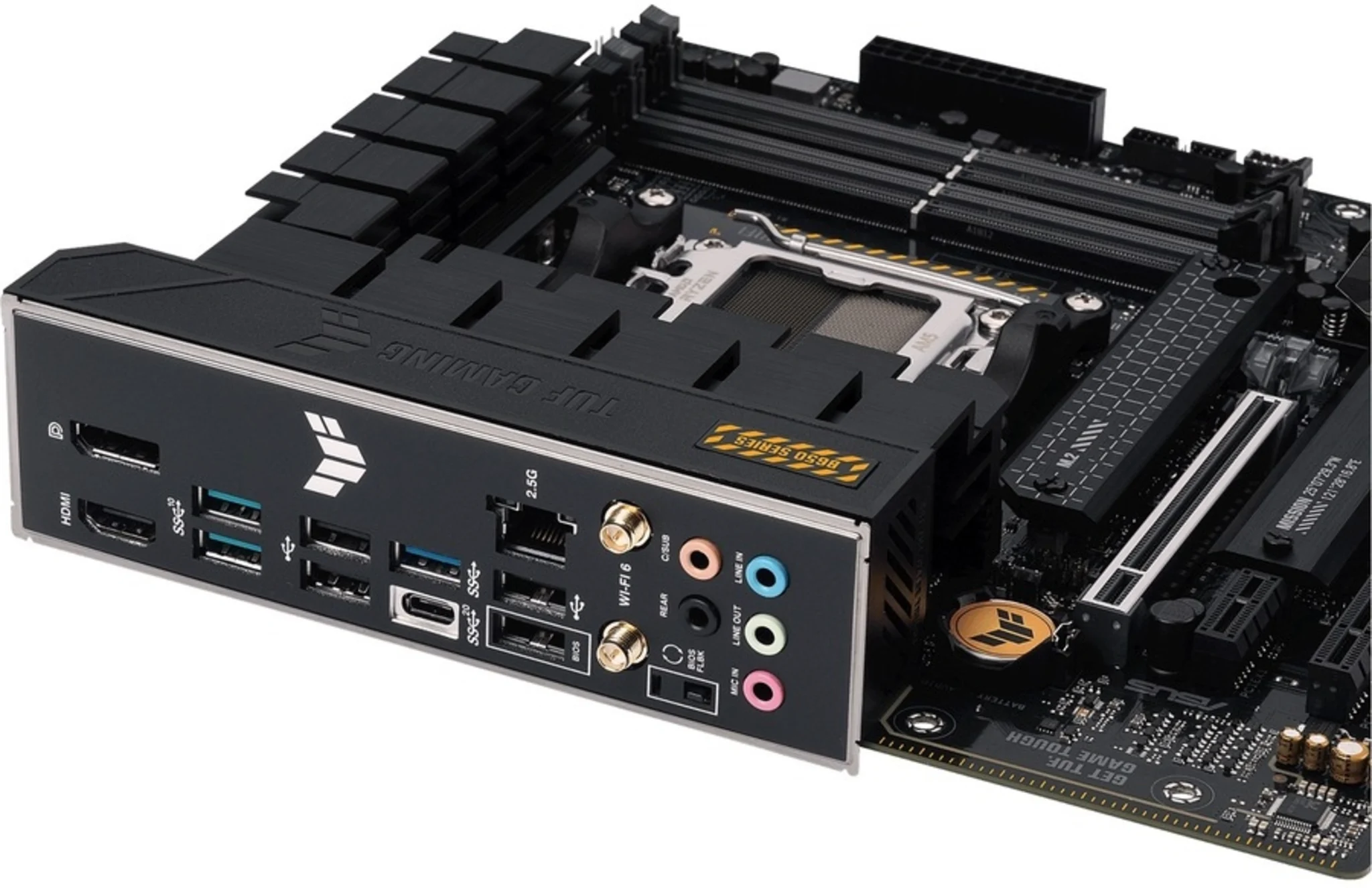 Imagen 8 de Tarjeta Madre Asus TUF GAMING B650M-PLUS WIFI AMD AM5 4*DDR5 2*M.2 DP HDMI mATX