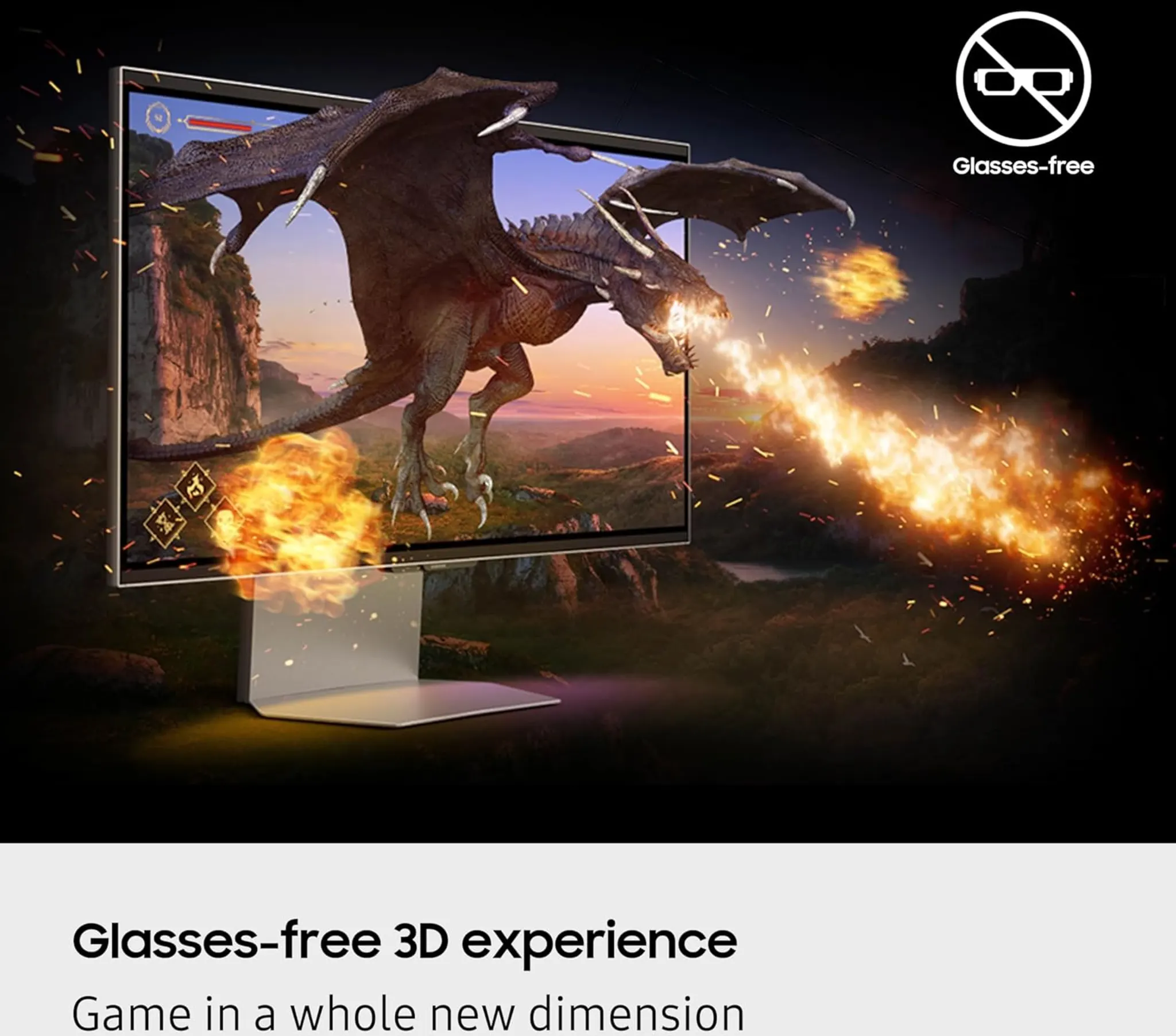 Imagen 5 de Monitor Vision 3D Gamer Samsung G90XF 27" 4K sin lentes IPS 165Hz Pivoteable