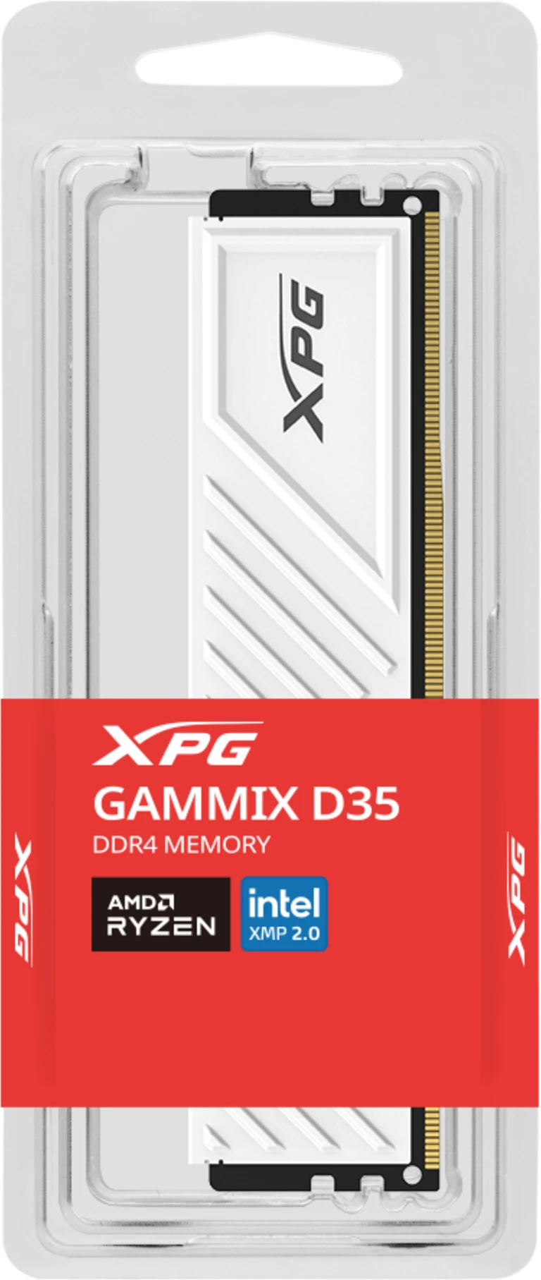 Imagen 3 de Memoria RAM 8GB DDR4 3200MHz DIMM CL16 Non-ECC 1.35v 288p - Adata WHITE D35
